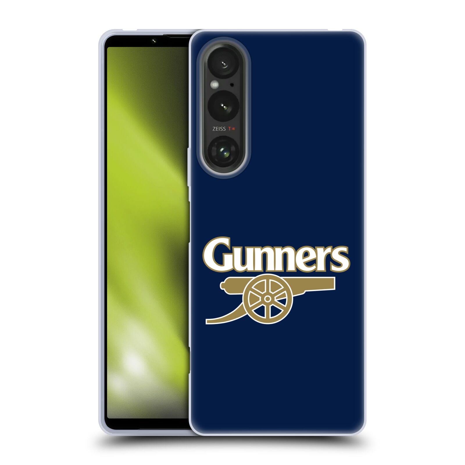 Silikonové pouzdro - Sony Xperia 1 V - Head Case - Arsenal FC - Gunners (Silikonový kryt, obal, pouzdro na mobilní telefon s motivem klubu Arsenal FC - Gunners pro Sony Xperia 1 V)