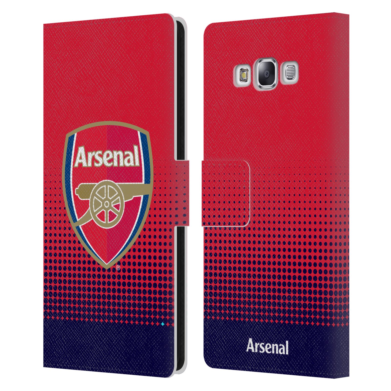 OFFICIAL ARSENAL FC CREST 2 LEATHER BOOK WALLET CASE COVER FOR SAMSUNG PHONES 3 - Picture 8 of 18