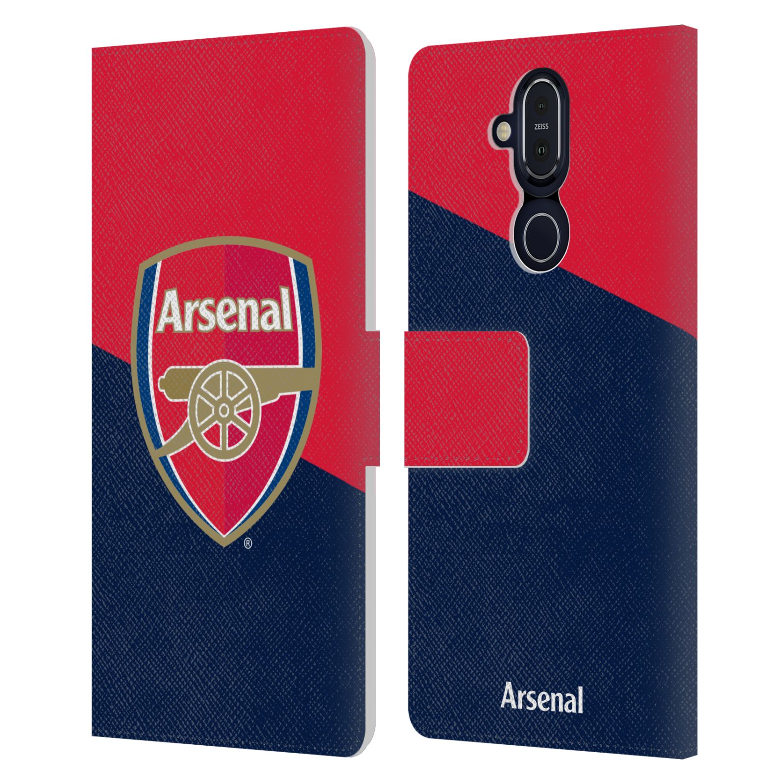 Arsenal FC Crest Embroidered Leather Wallet 2 