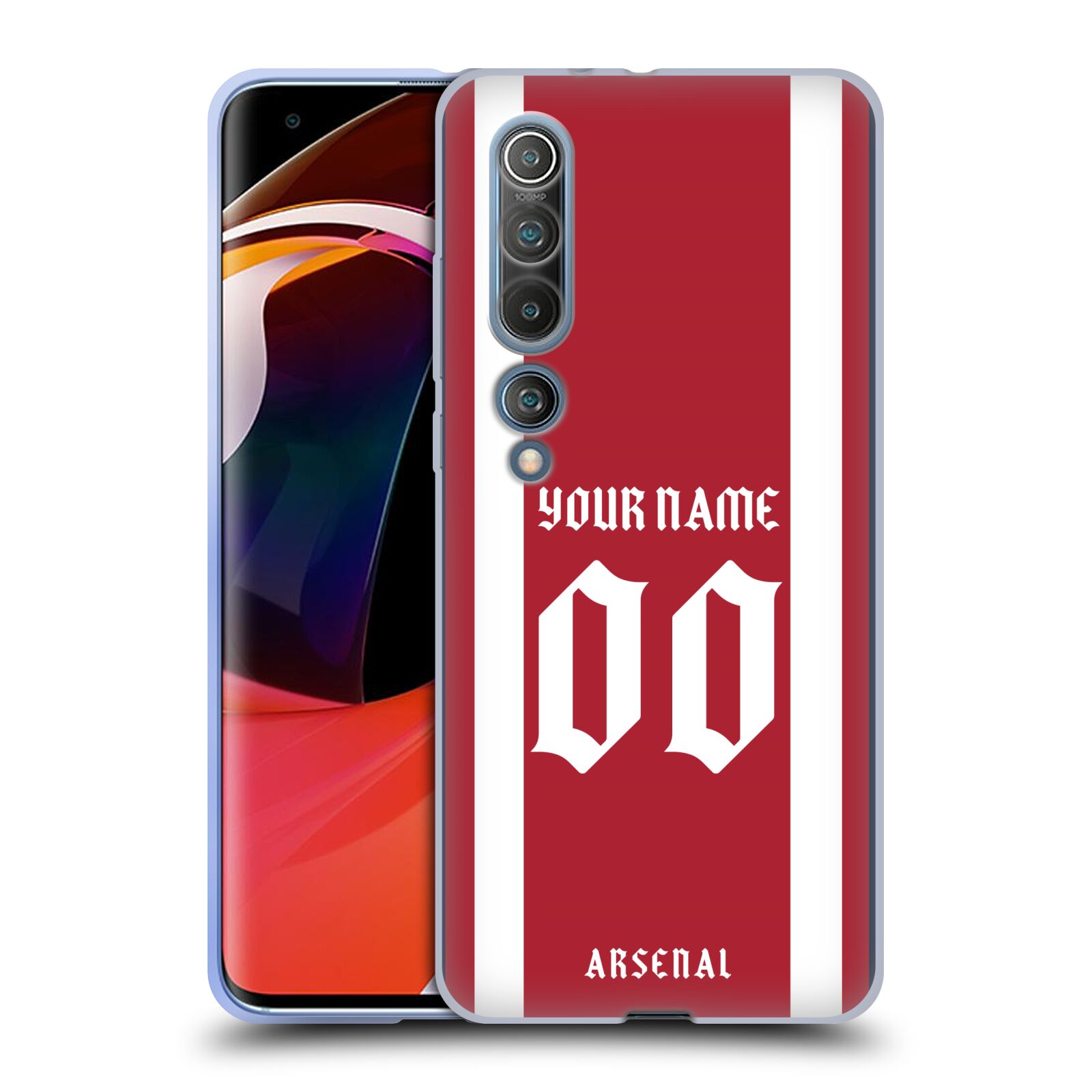 CUSTOM CUSTOMISED PERSONALISED ARSENAL FC 2021/22 KIT GEL CASE FOR XIAOMI PHONES - 第 9/9 張圖片
