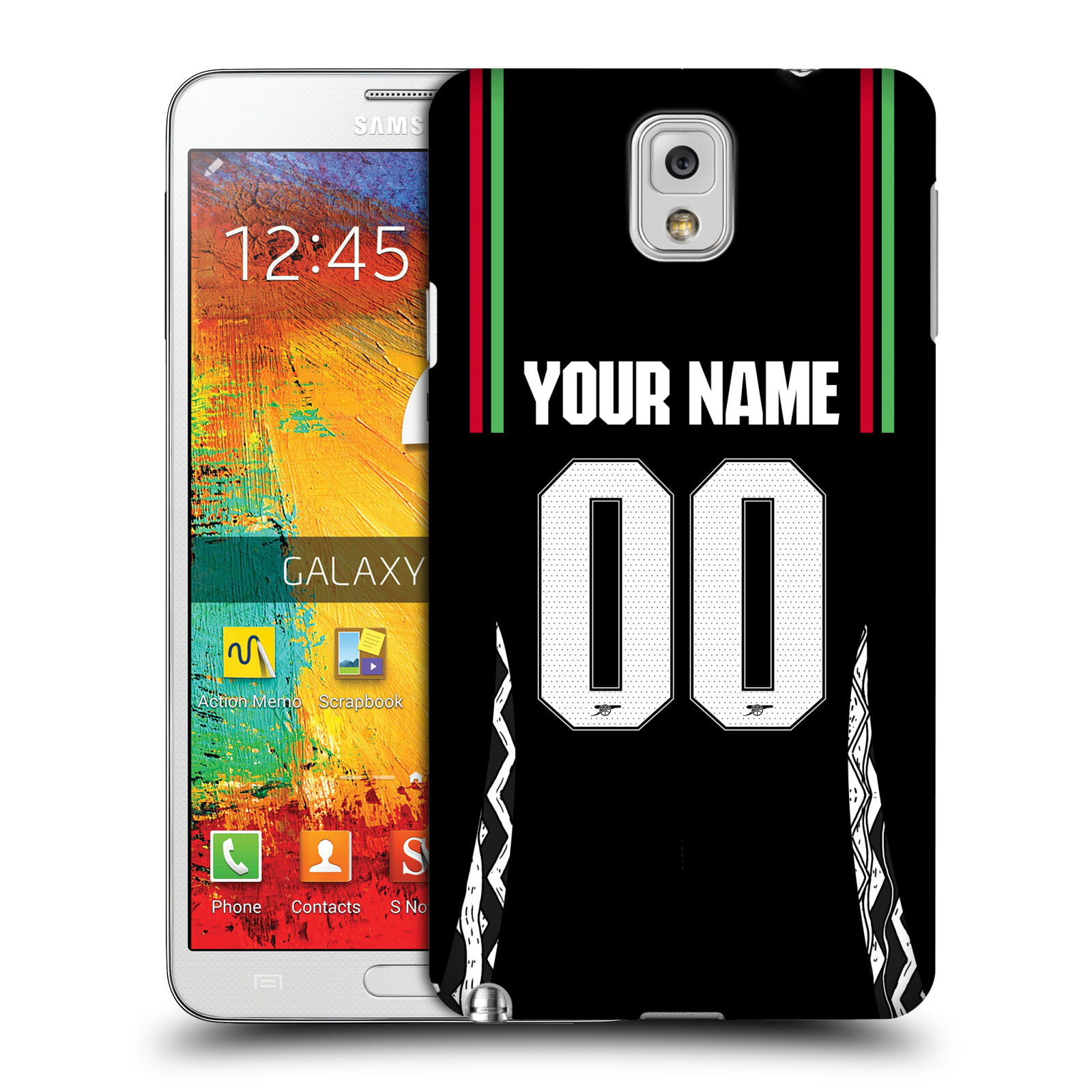 CUSTOM CUSTOMIZED PERSONALIZED ARSENAL FC 2024/25 KIT CASE FOR SAMSUNG PHONES 2