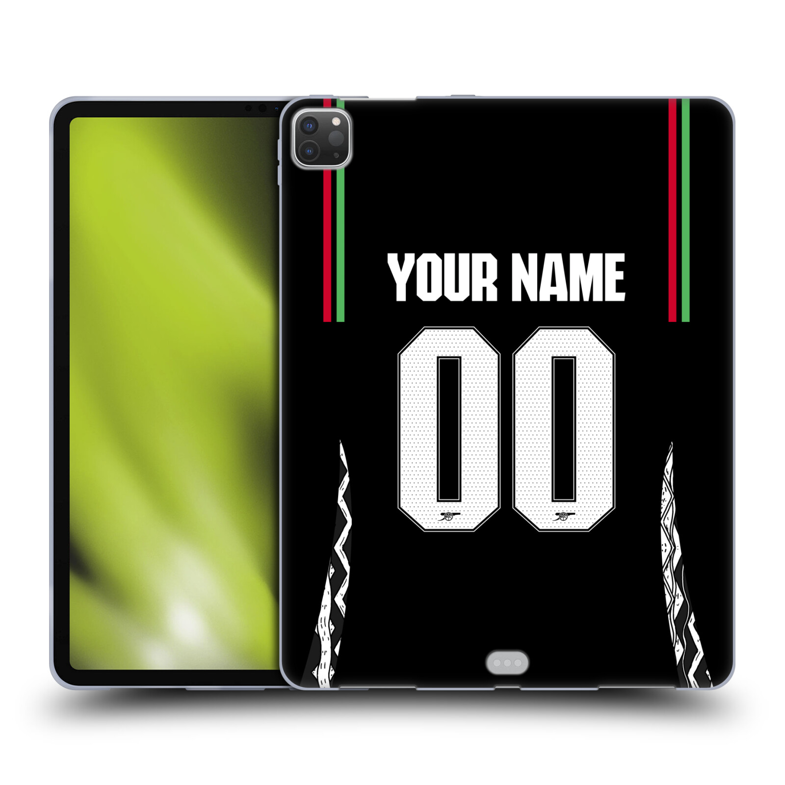 CUSTOM PERSONALIZED ARSENAL FC 2024/25 KIT GEL CASE FOR APPLE SAMSUNG KINDLE