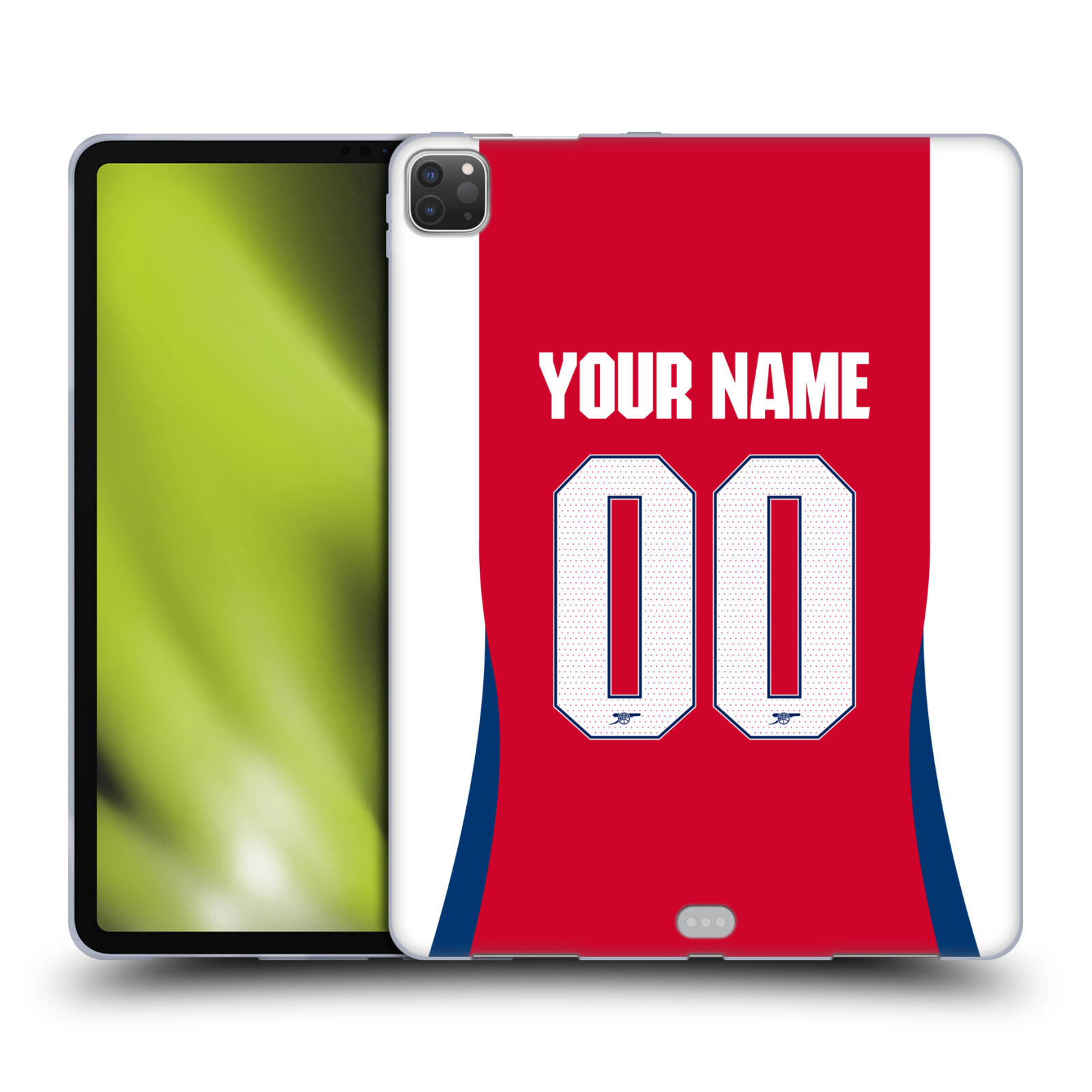 CUSTOM PERSONALIZED ARSENAL FC 2024/25 KIT GEL CASE FOR APPLE SAMSUNG KINDLE