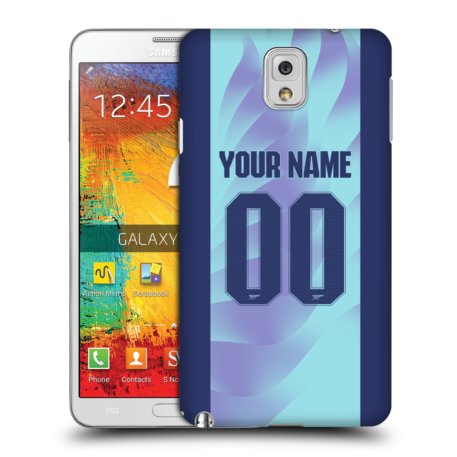 CUSTOM CUSTOMIZED PERSONALIZED ARSENAL FC 2024/25 KIT CASE FOR SAMSUNG PHONES 2