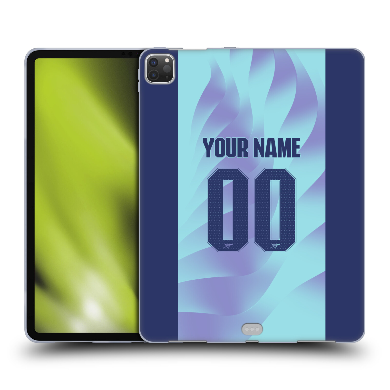 CUSTOM PERSONALIZED ARSENAL FC 2024/25 KIT GEL CASE FOR APPLE SAMSUNG KINDLE