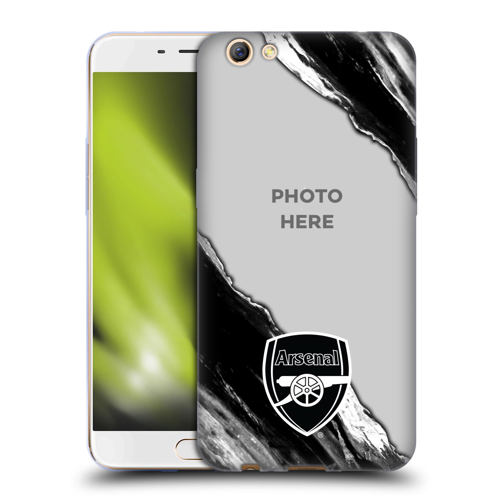 CUSTOM PERSONALIZED ARSENAL FC CUSTOMISED PHOTOS SOFT GEL CASE FOR OPPO PHONES