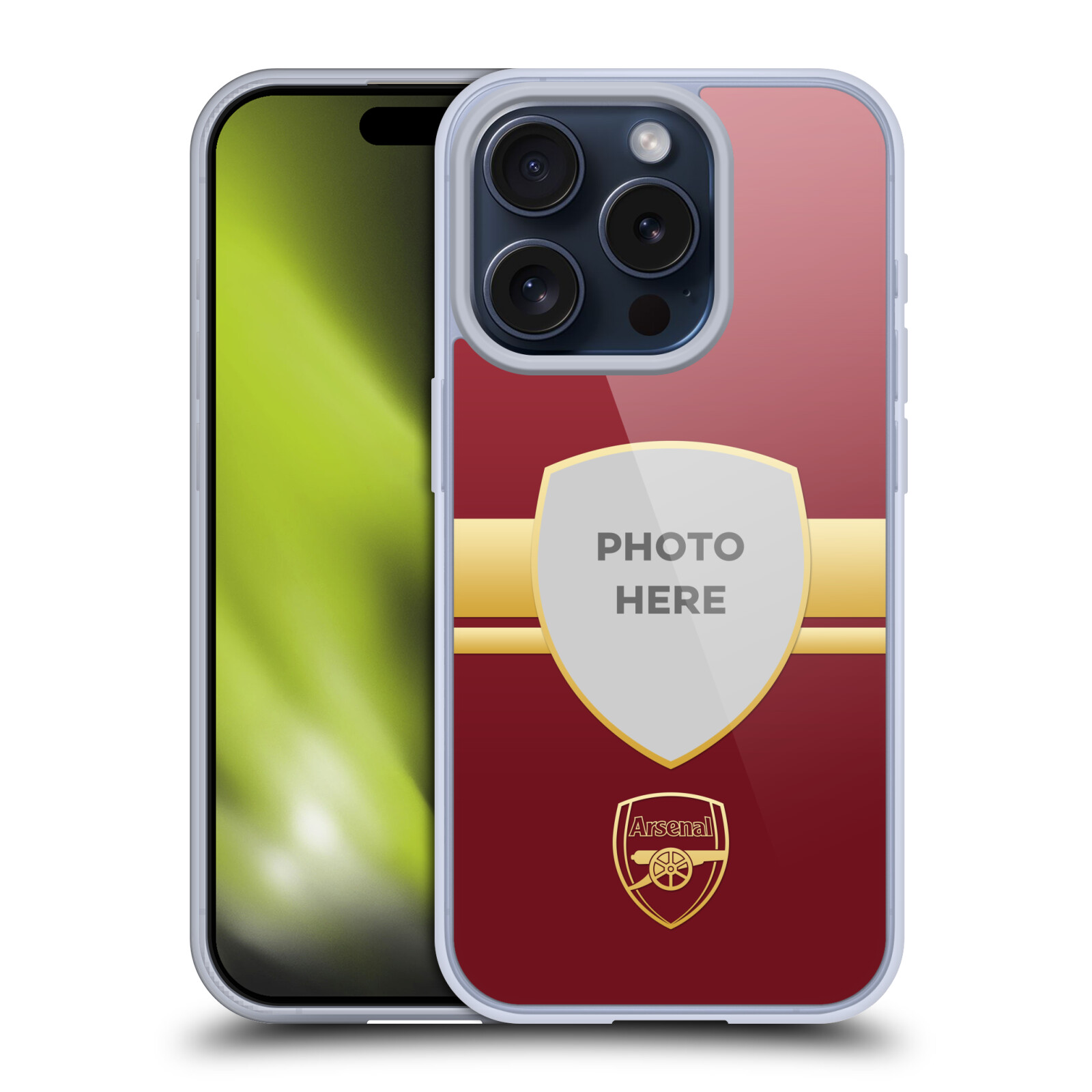 PERSONALIZED ARSENAL FC CUSTOMISED PHOTOS SOFT GEL CASE FOR APPLE iPHONE PHONES