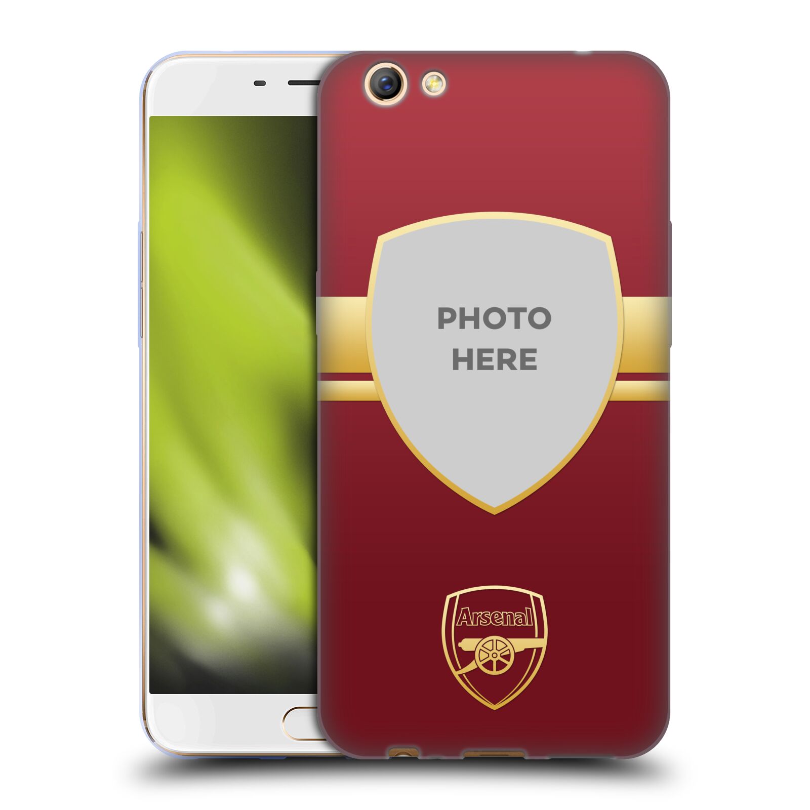 CUSTOM PERSONALIZED ARSENAL FC CUSTOMISED PHOTOS SOFT GEL CASE FOR OPPO PHONES