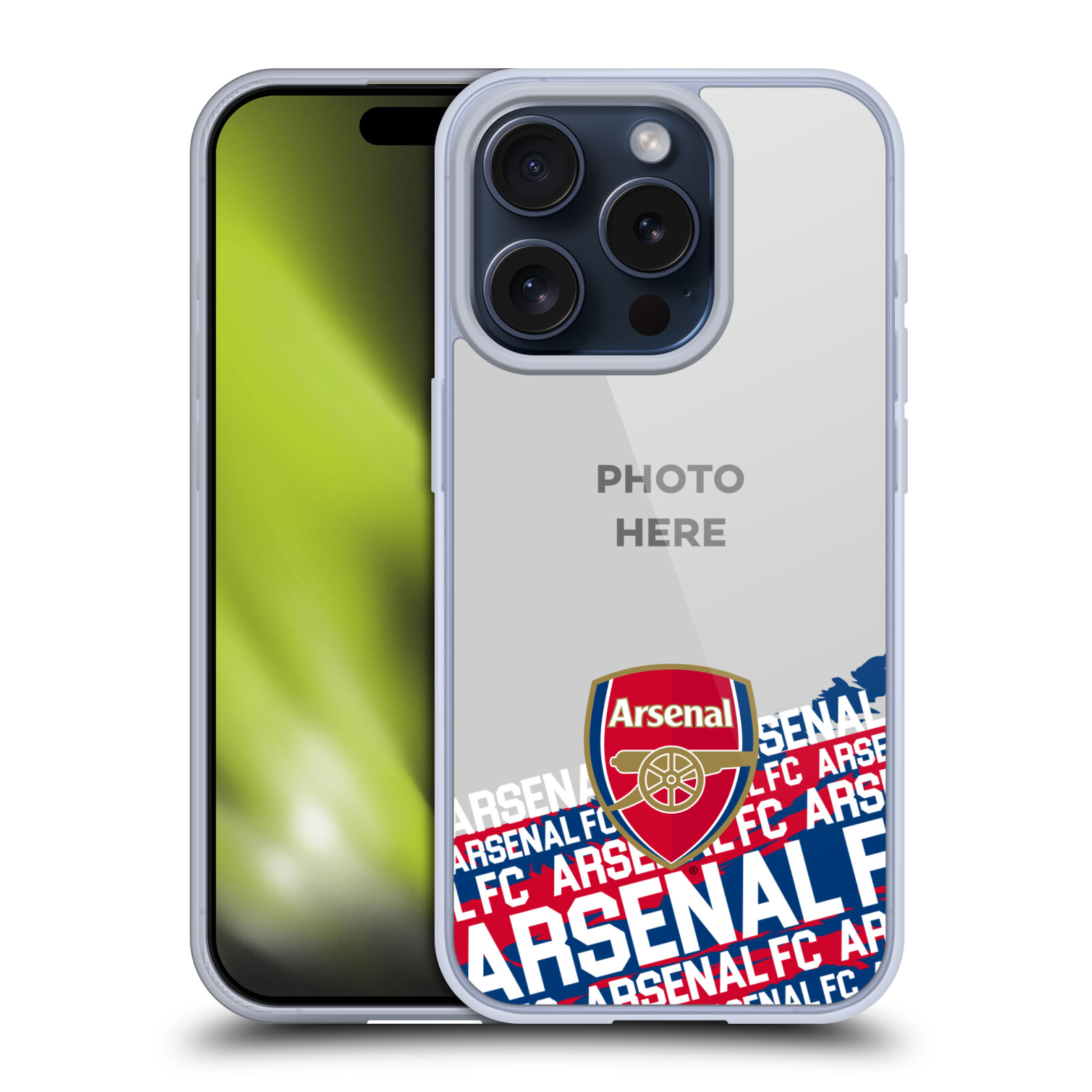 PERSONALIZED ARSENAL FC CUSTOMISED PHOTOS SOFT GEL CASE FOR APPLE iPHONE PHONES