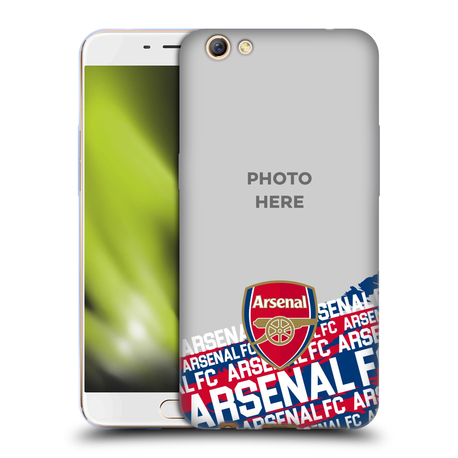 CUSTOM PERSONALIZED ARSENAL FC CUSTOMISED PHOTOS SOFT GEL CASE FOR OPPO PHONES