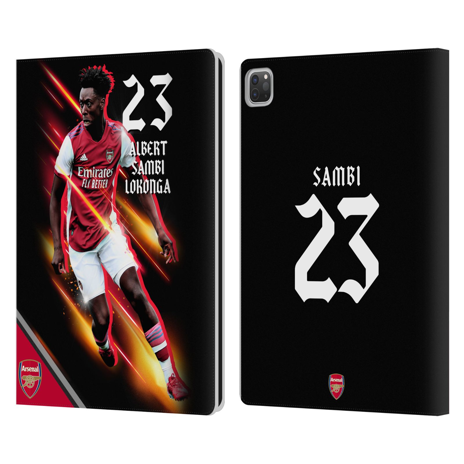 OFFICIAL ARSENAL FC 2021/22 FIRST TEAM LEATHER BOOK WALLET CASE FOR APPLE iPAD - Photo 7/15