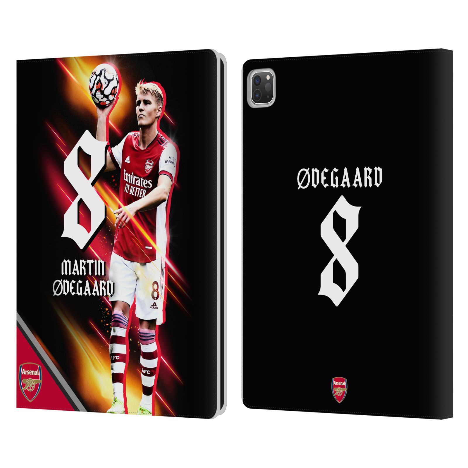 OFFICIAL ARSENAL FC 2021/22 FIRST TEAM LEATHER BOOK WALLET CASE FOR APPLE iPAD - Photo 13/15