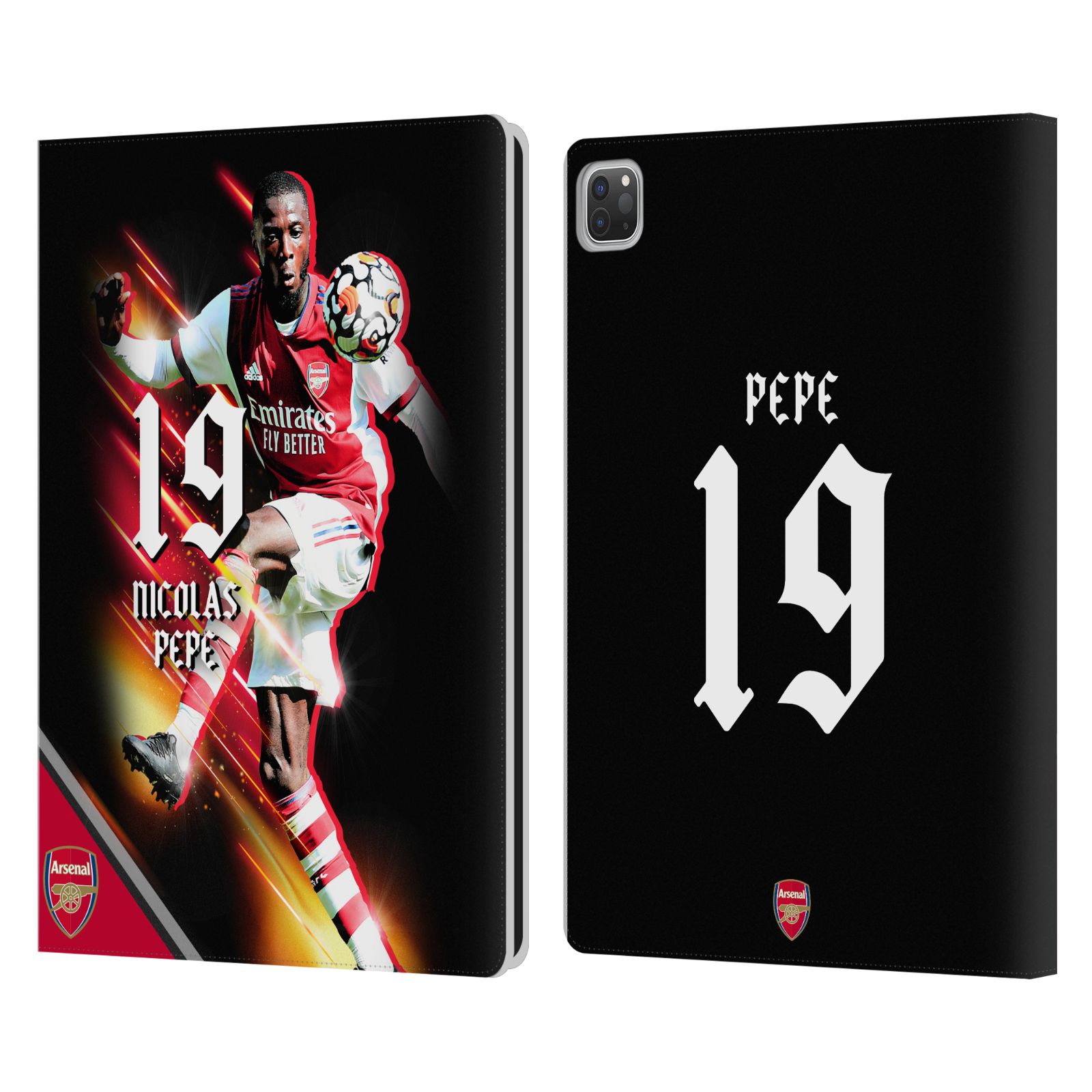OFFICIAL ARSENAL FC 2021/22 FIRST TEAM LEATHER BOOK WALLET CASE FOR APPLE iPAD - Photo 14/15