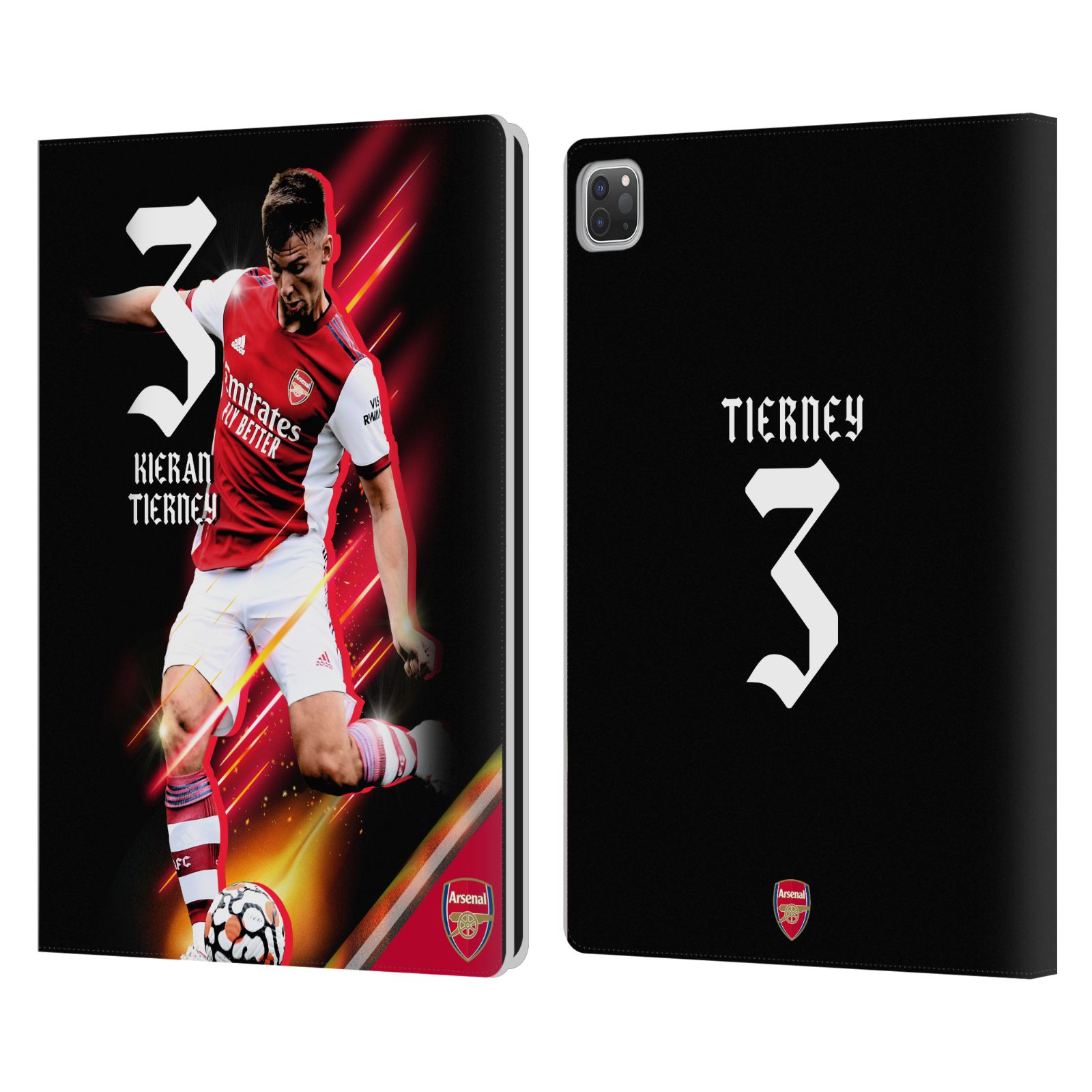 OFFICIAL ARSENAL FC 2021/22 FIRST TEAM LEATHER BOOK WALLET CASE FOR APPLE iPAD - Photo 12/15
