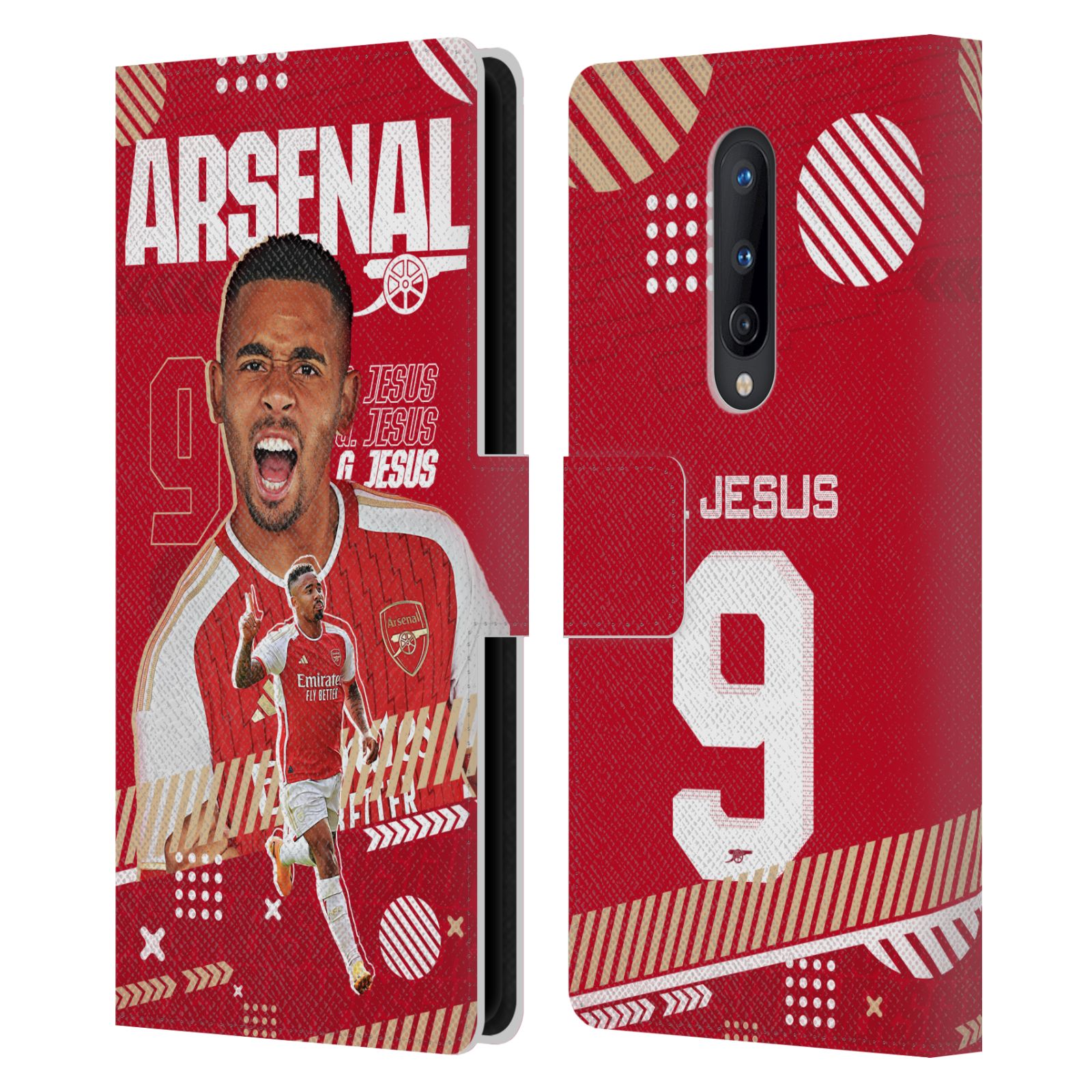 OFFICIAL ARSENAL FC 2023/24 FIRST TEAM LEATHER BOOK CASE FOR ONEPLUS PHONES - Picture 12 of 13