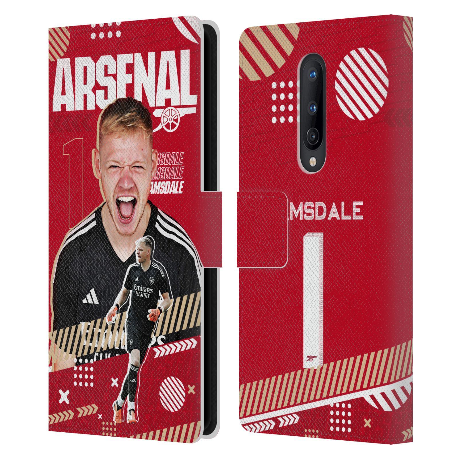 OFFICIAL ARSENAL FC 2023/24 FIRST TEAM LEATHER BOOK CASE FOR ONEPLUS PHONES - Picture 7 of 13