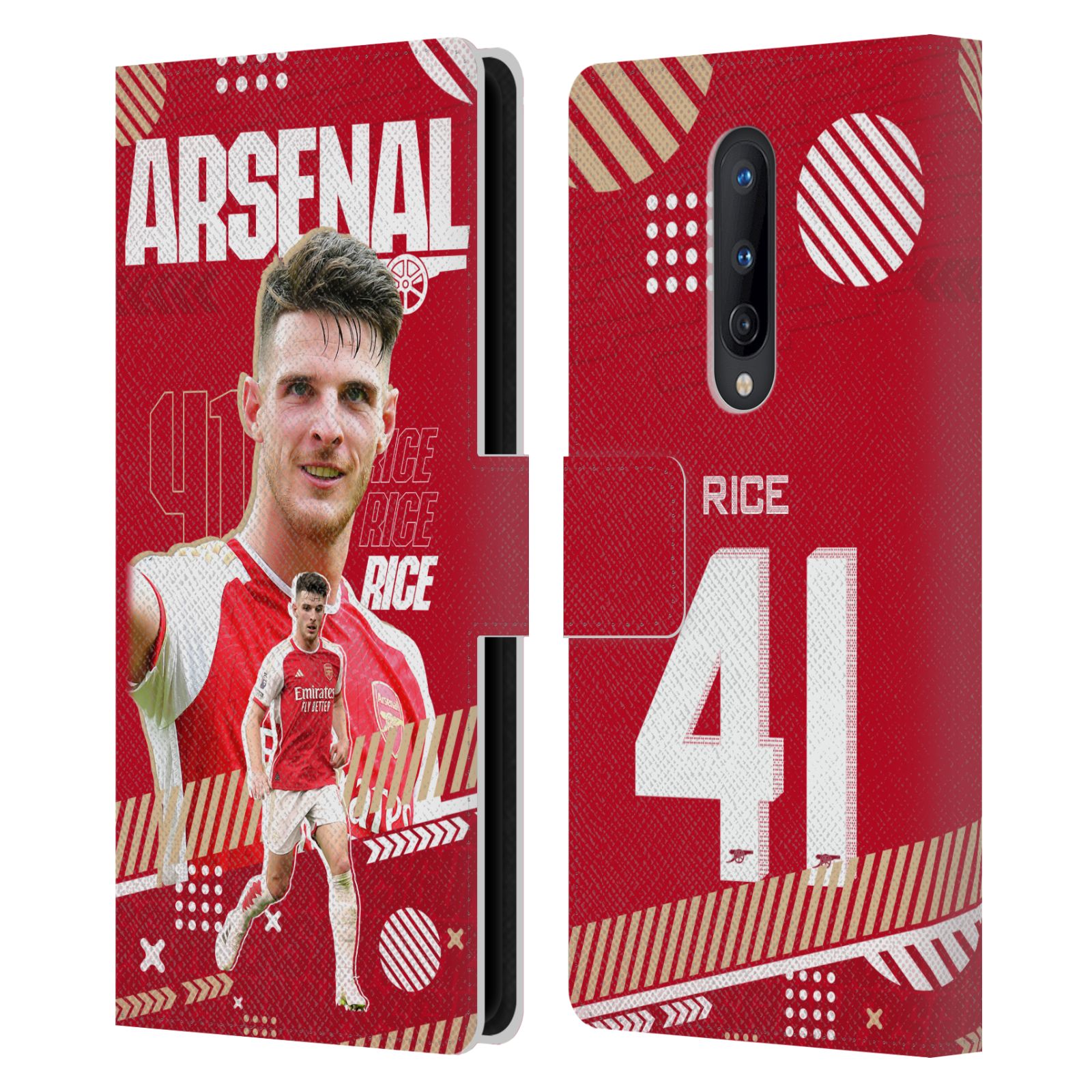OFFICIAL ARSENAL FC 2023/24 FIRST TEAM LEATHER BOOK CASE FOR ONEPLUS PHONES - Picture 10 of 13