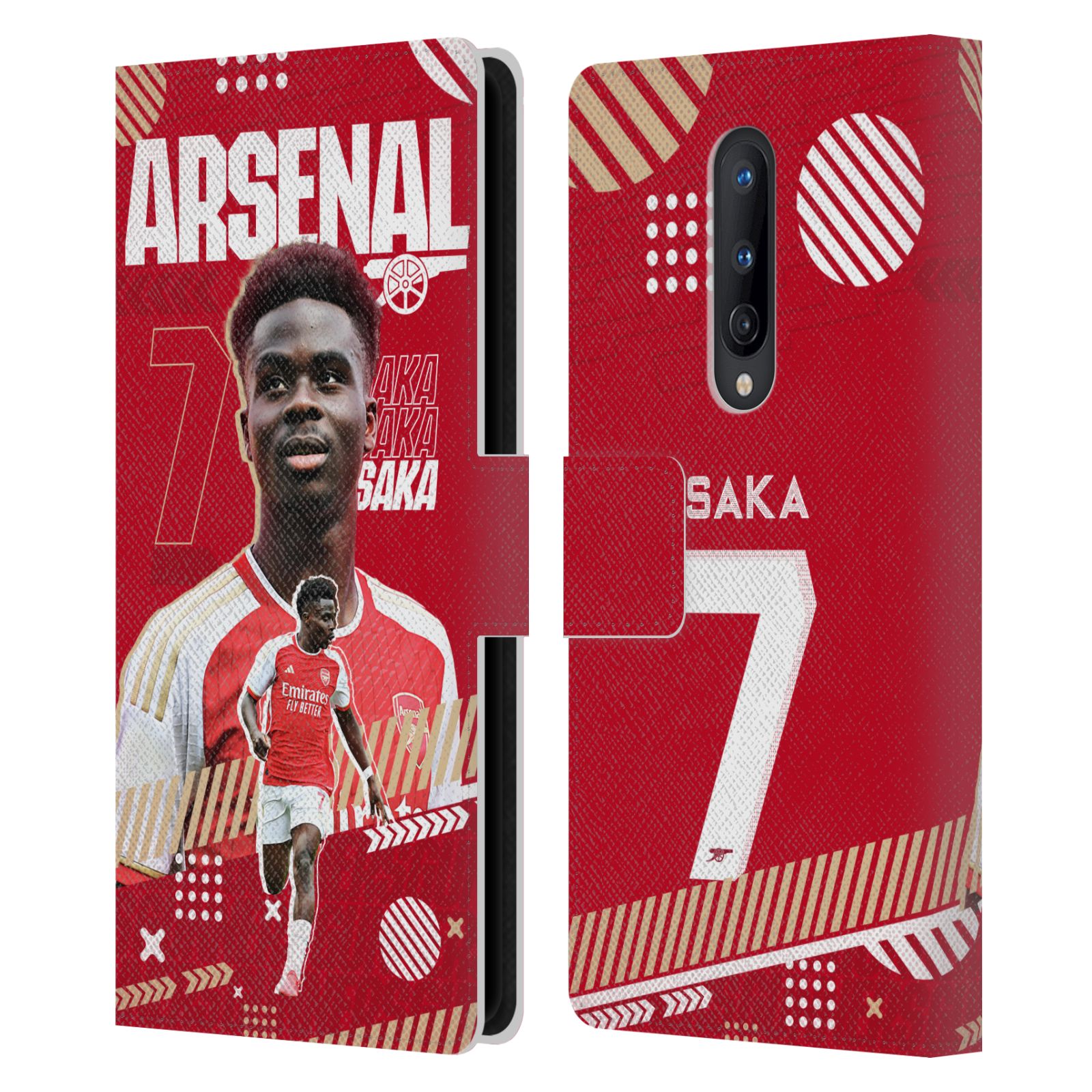 OFFICIAL ARSENAL FC 2023/24 FIRST TEAM LEATHER BOOK CASE FOR ONEPLUS PHONES - Picture 9 of 13