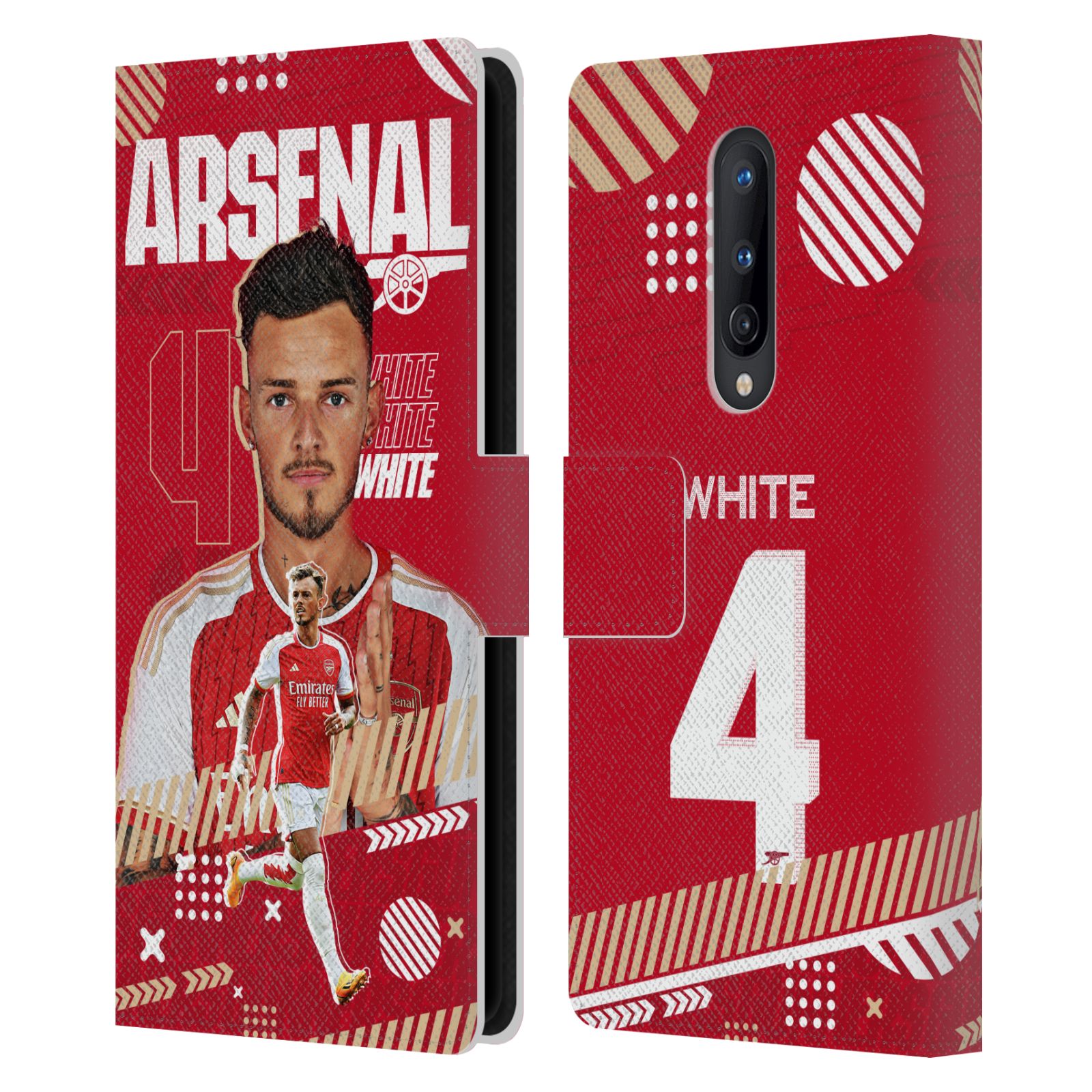 OFFICIAL ARSENAL FC 2023/24 FIRST TEAM LEATHER BOOK CASE FOR ONEPLUS PHONES - Picture 8 of 13