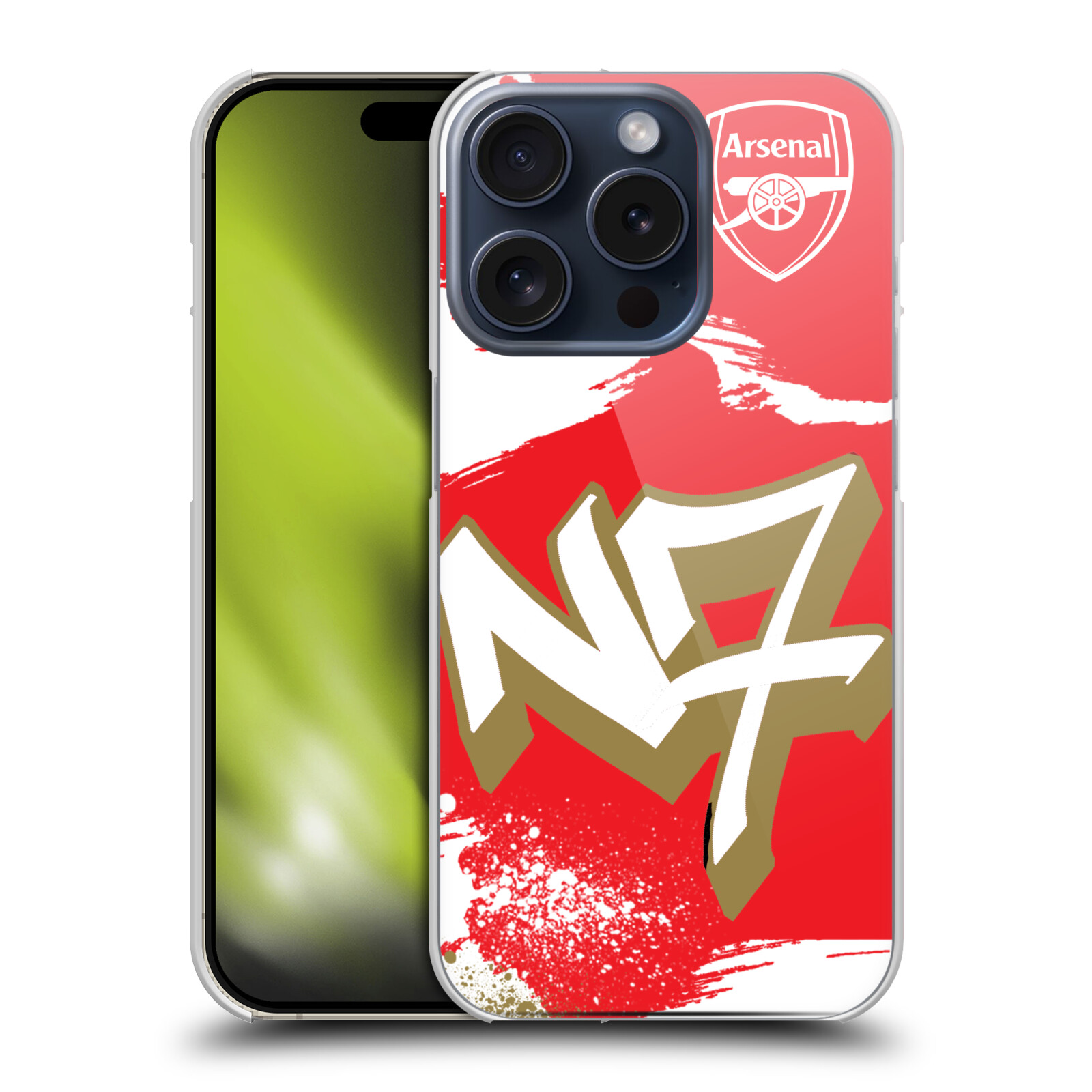 OFFICIAL ARSENAL FC GRAFFITI ART HARD BACK CASE FOR APPLE iPHONE PHONES - Picture 10 of 13