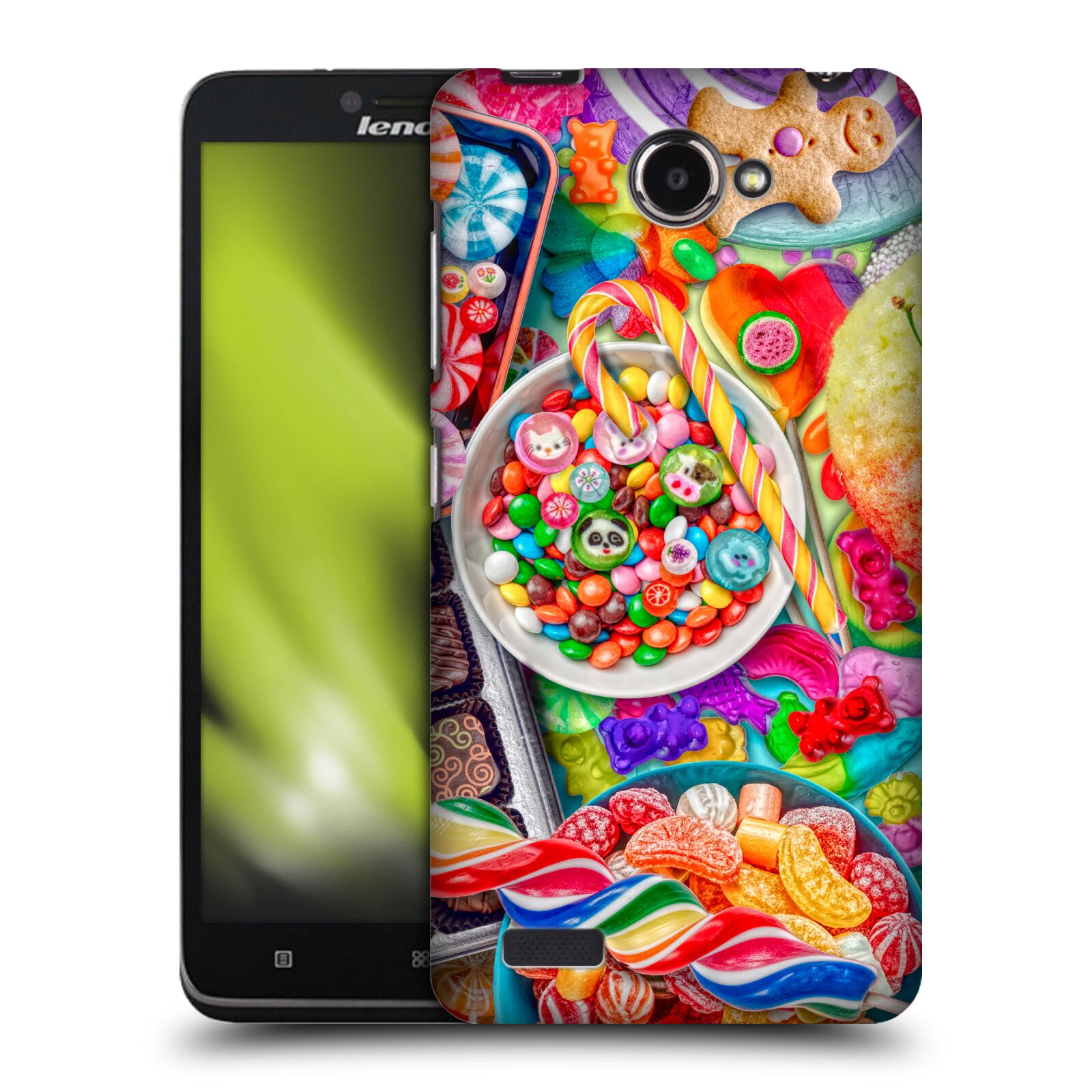 OFFICIAL AIMEE STEWART COLOURFUL SWEETS HARD BACK CASE FOR LENOVO PHONES - Picture 8 of 12
