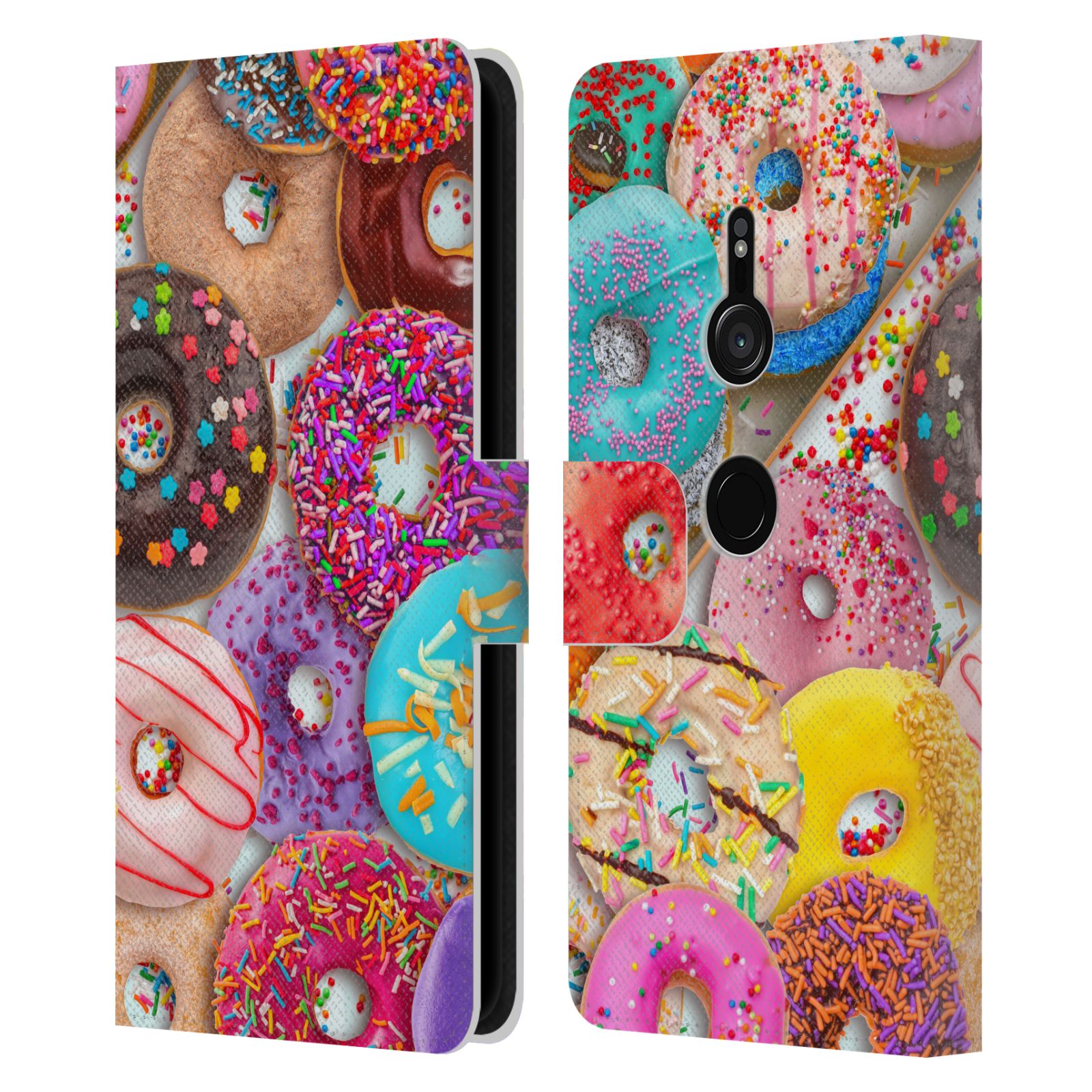 OFFICIAL AIMEE STEWART COLOURFUL SWEETS LEATHER BOOK CASE FOR SONY PHONES 1 - Picture 10 of 12
