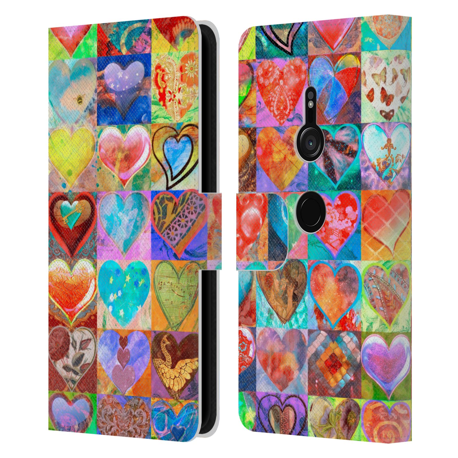 OFFICIAL AIMEE STEWART COLOURFUL SWEETS LEATHER BOOK CASE FOR SONY PHONES 1 - Picture 11 of 12