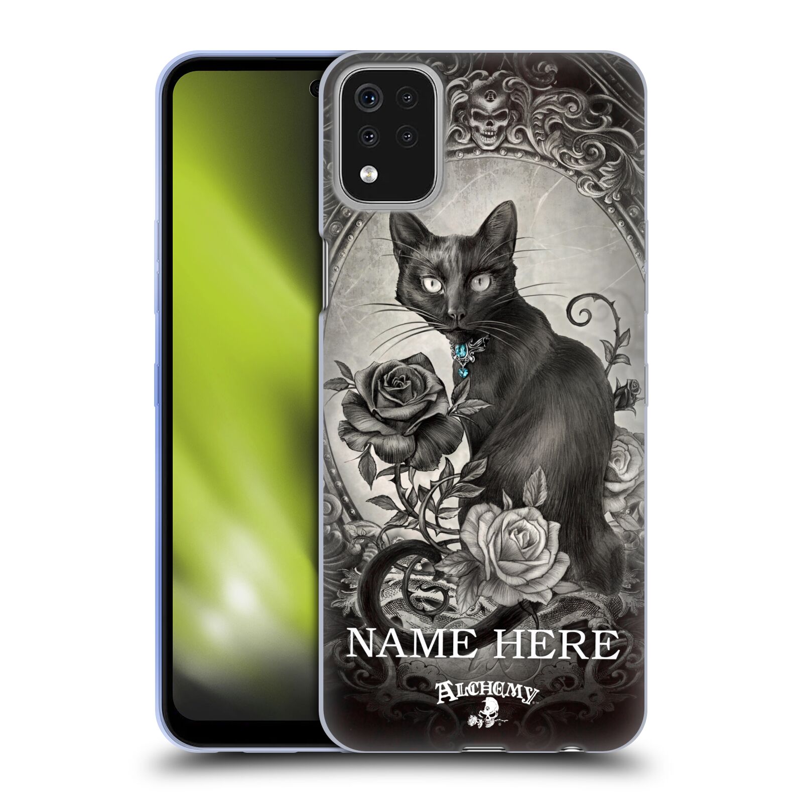 CUSTOM ALCHEMY GOTHIC NAME AND INITIAL SOFT GEL CASE FOR LG PHONES 1 - Picture 8 of 8