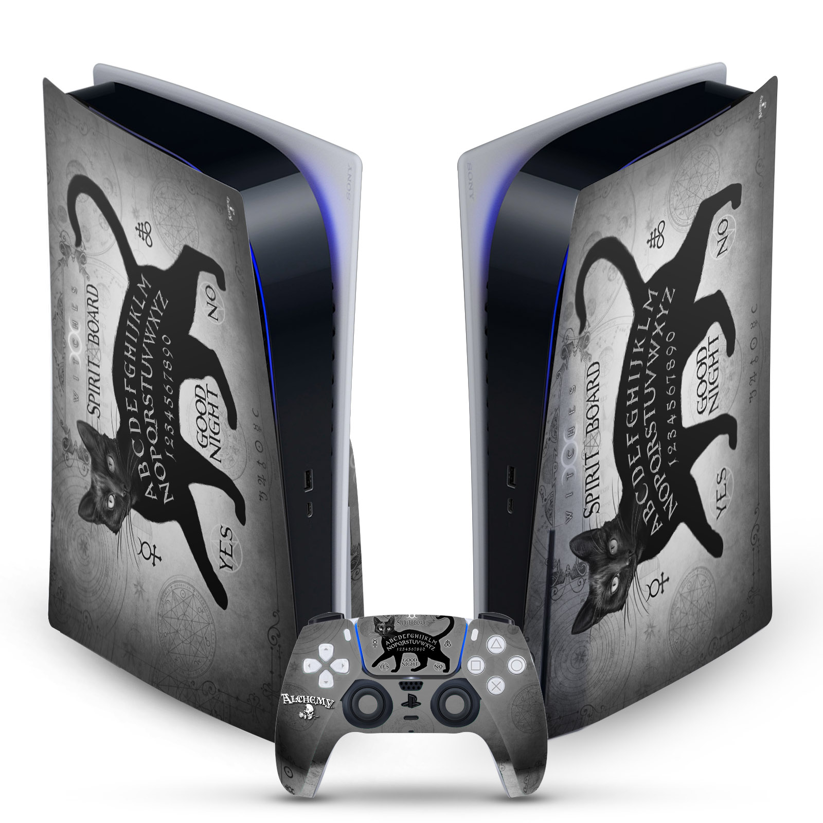 OFFICIAL ALCHEMY GOTHIC GOTHIC VINYL SKIN DECAL FOR SONY PS5 DISC EDITION BUNDLE