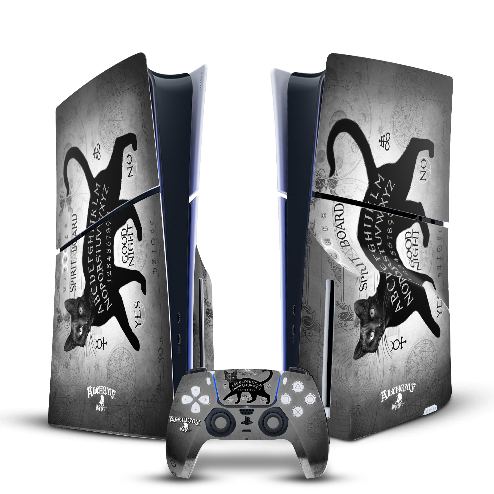 OFFICIAL ALCHEMY GOTHIC GOTHIC VINYL SKIN FOR PS5 SLIM DISC CONSOLE & CONTROLLER