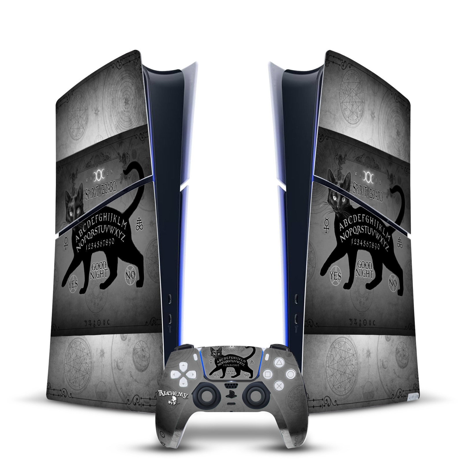 ALCHEMY GOTHIC GOTHIC VINYL SKIN DECAL FOR PS5 SLIM DIGITAL CONSOLE & CONTROLLER