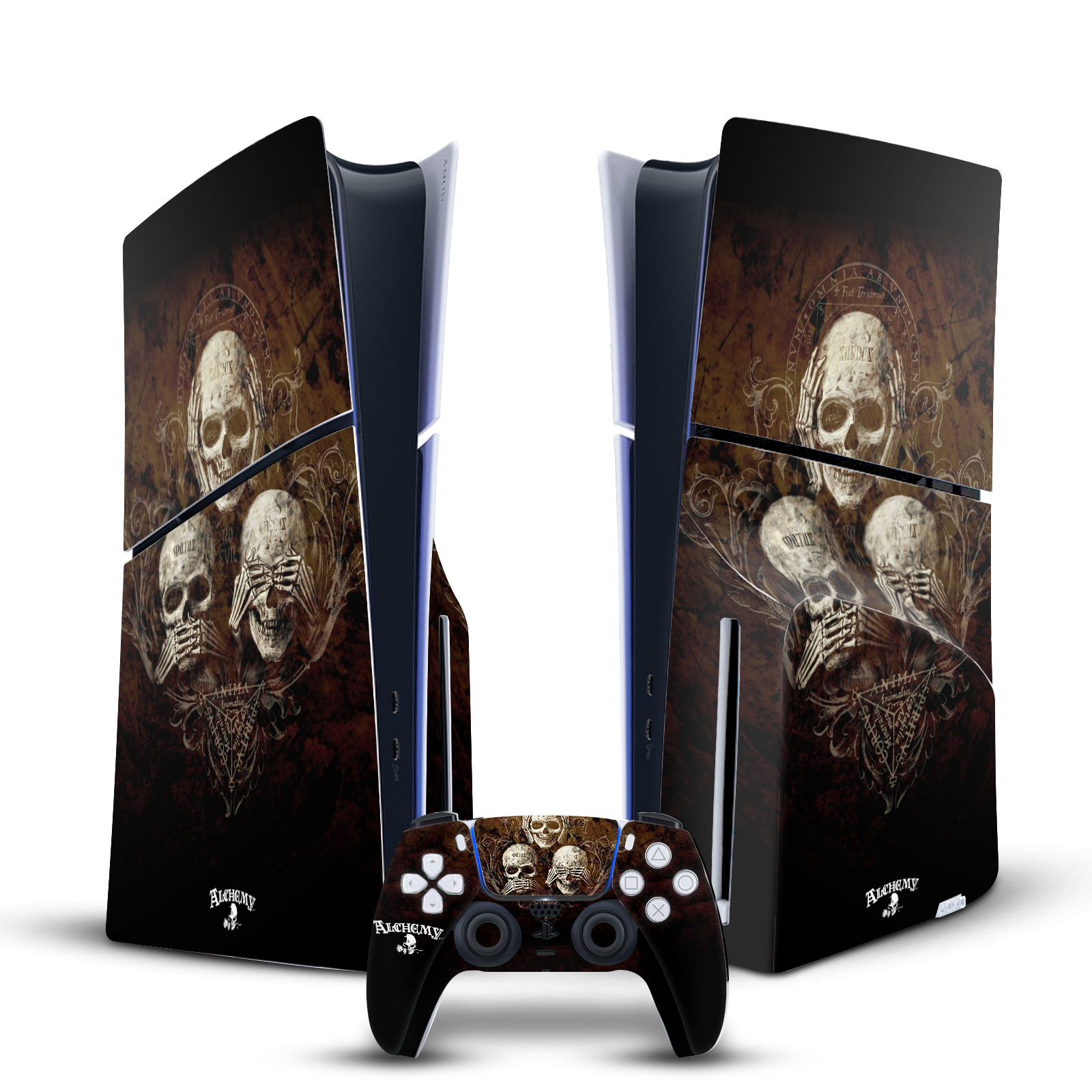 OFFICIAL ALCHEMY GOTHIC GOTHIC VINYL SKIN FOR PS5 SLIM DISC CONSOLE & CONTROLLER