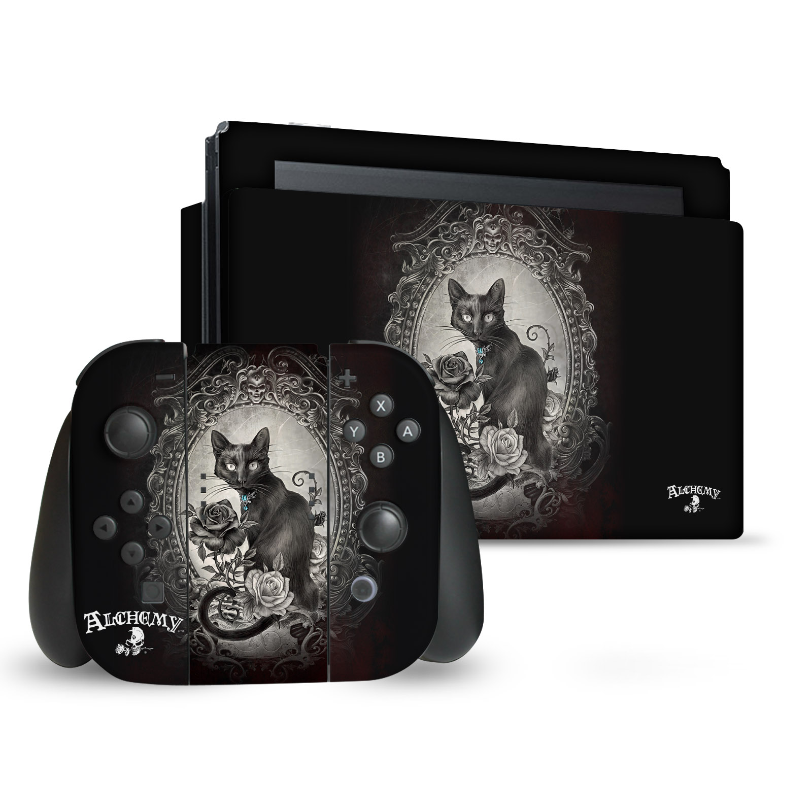 OFFICIAL ALCHEMY GOTHIC GOTHIC VINYL SKIN DECAL FOR NINTENDO SWITCH BUNDLE