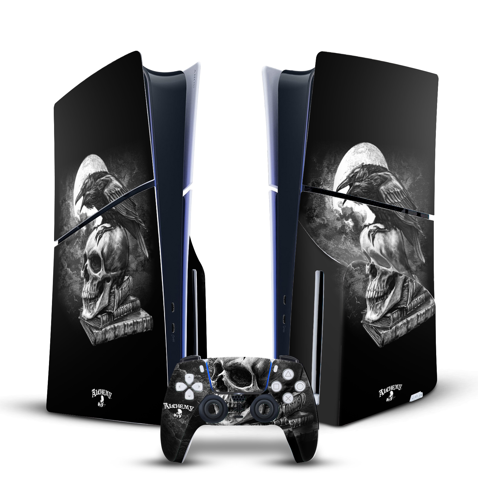 OFFICIAL ALCHEMY GOTHIC GOTHIC VINYL SKIN FOR PS5 SLIM DISC CONSOLE & CONTROLLER