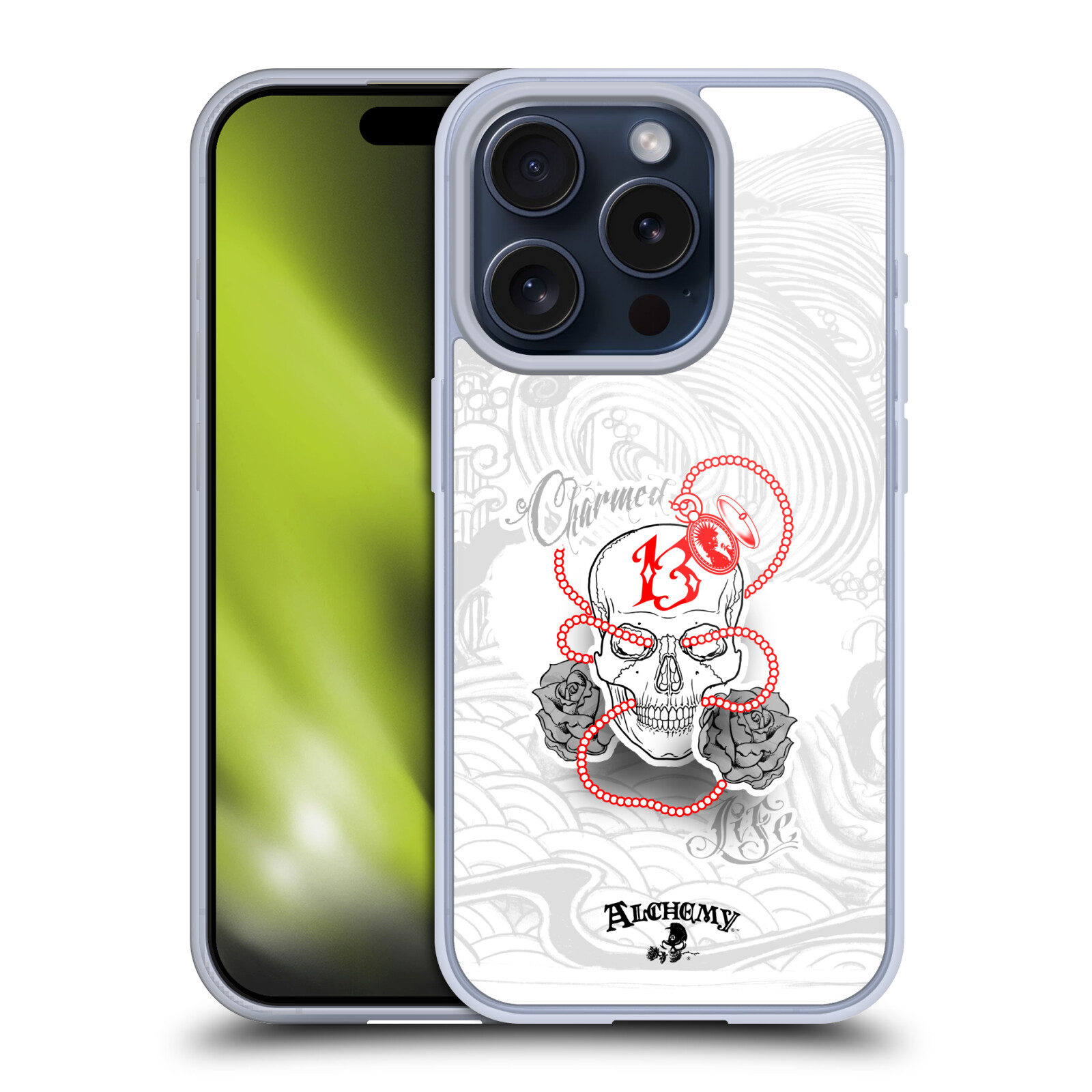 OFFICIAL ALCHEMY GOTHIC SKULL SOFT GEL CASE FOR APPLE iPHONE PHONES - Picture 10 of 17