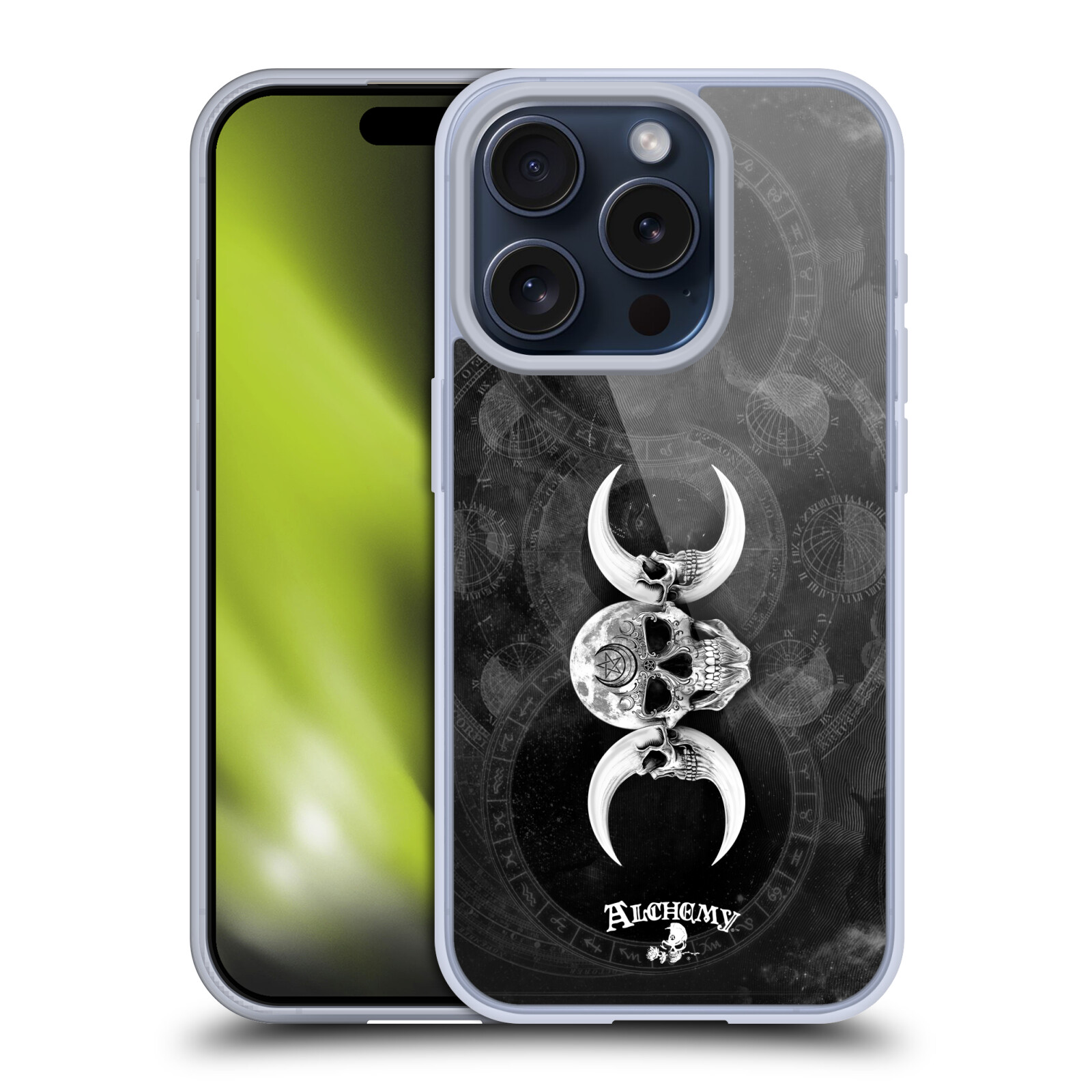 OFFICIAL ALCHEMY GOTHIC SKULL SOFT GEL CASE FOR APPLE iPHONE PHONES - Picture 11 of 17