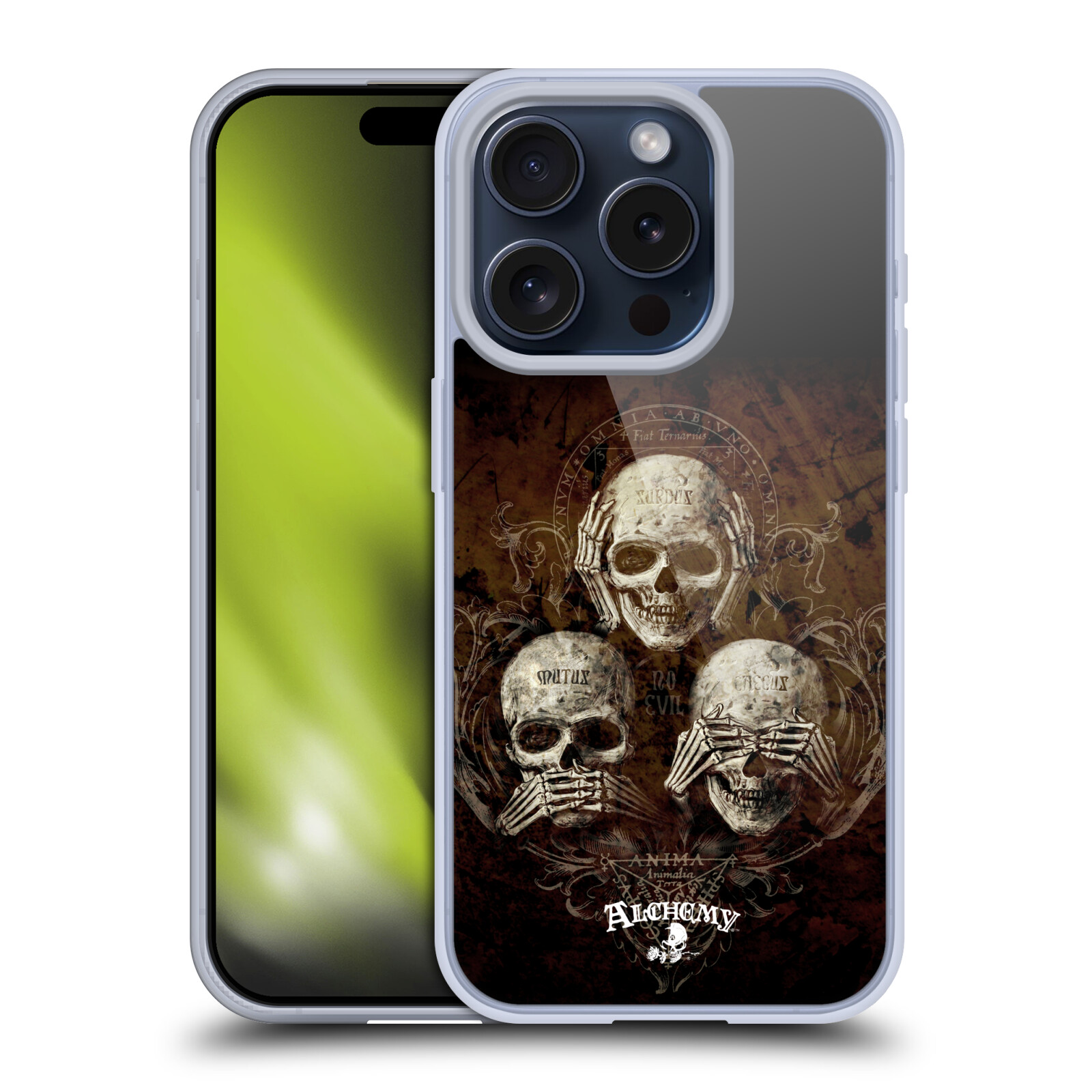 OFFICIAL ALCHEMY GOTHIC SKULL SOFT GEL CASE FOR APPLE iPHONE PHONES - Picture 15 of 17
