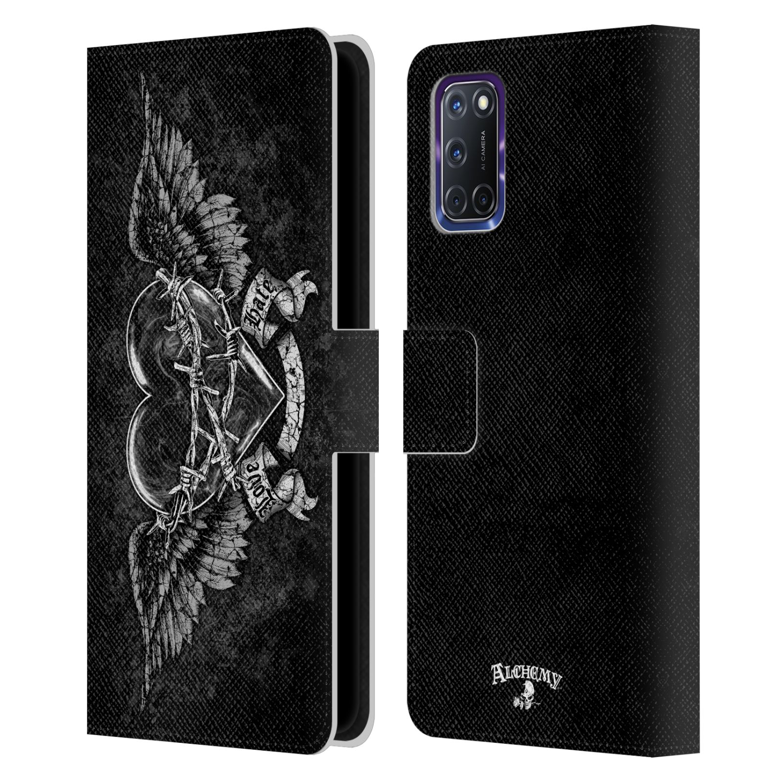 OFFICIAL ALCHEMY GOTHIC WING LEATHER BOOK WALLET CASE COVER FOR OPPO PHONES - 第 7/16 張圖片