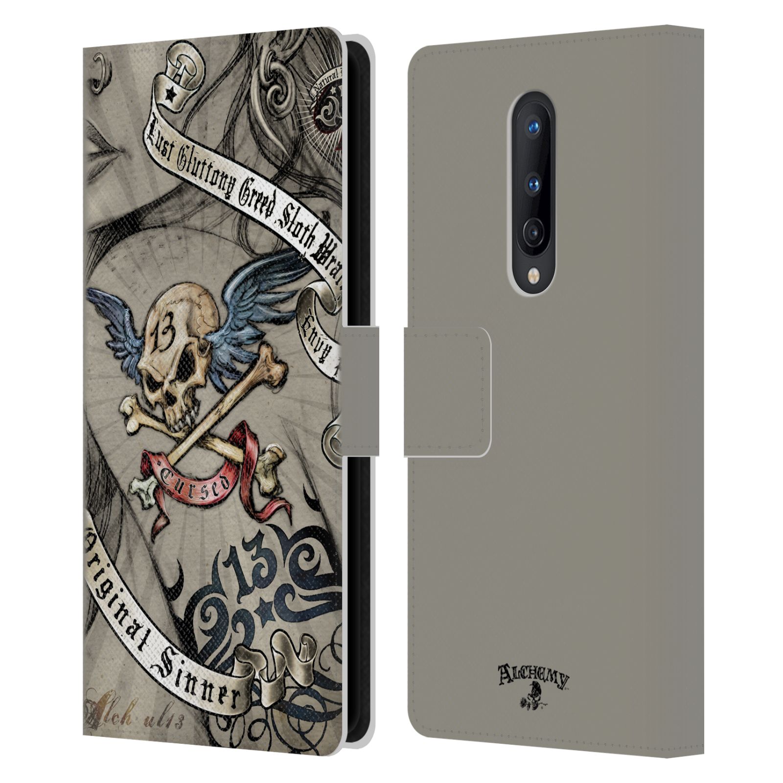 OFFICIAL ALCHEMY GOTHIC WOMAN LEATHER BOOK WALLET CASE COVER FOR ONEPLUS PHONES - Picture 7 of 20