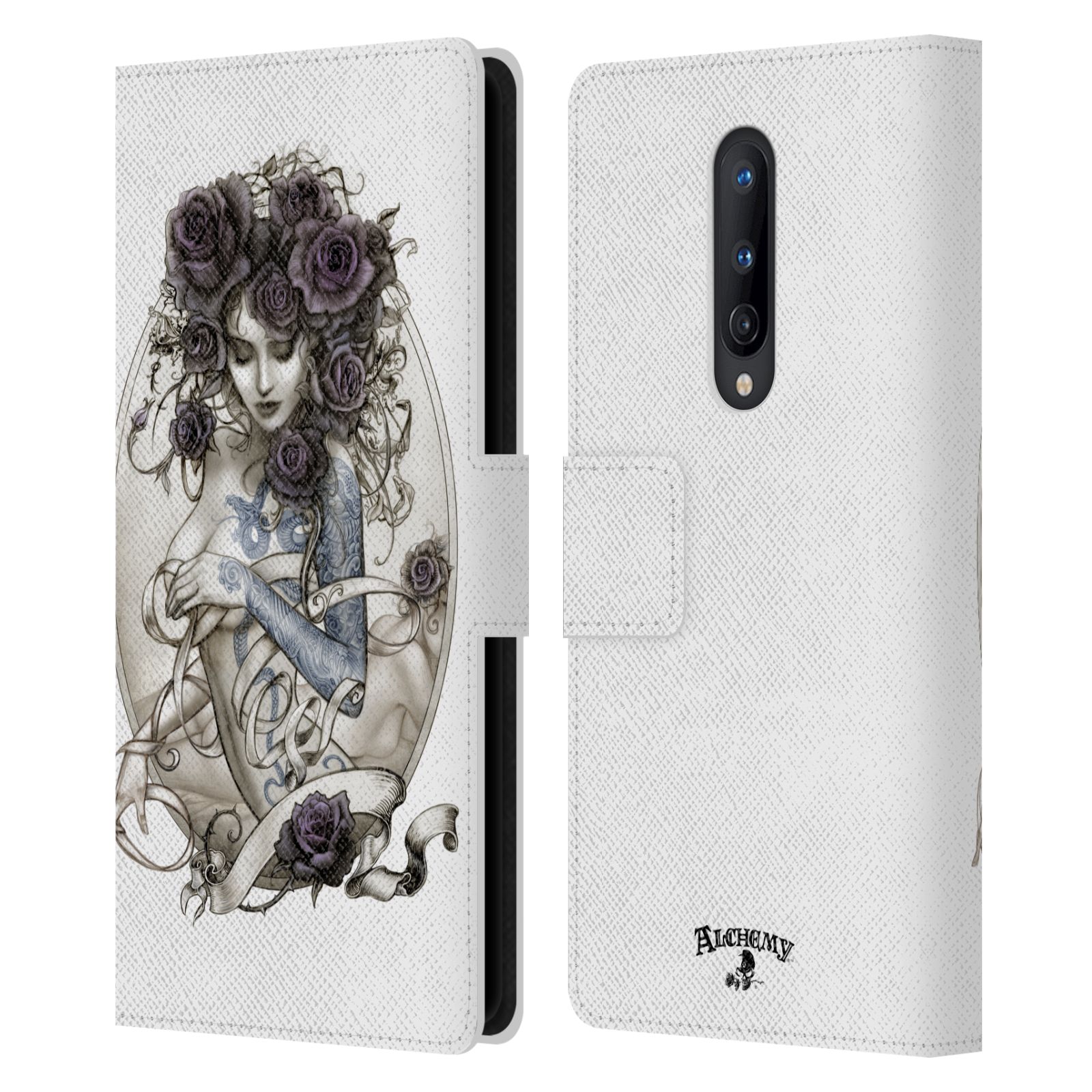 OFFICIAL ALCHEMY GOTHIC WOMAN LEATHER BOOK WALLET CASE COVER FOR ONEPLUS PHONES - Picture 12 of 20