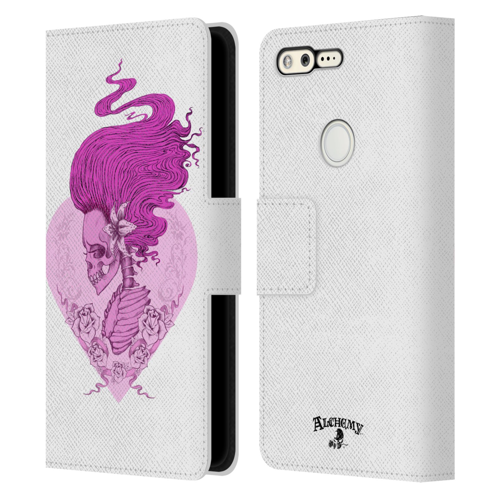 OFFICIAL ALCHEMY GOTHIC WOMAN LEATHER BOOK WALLET CASE COVER FOR GOOGLE PHONES - Picture 19 of 21
