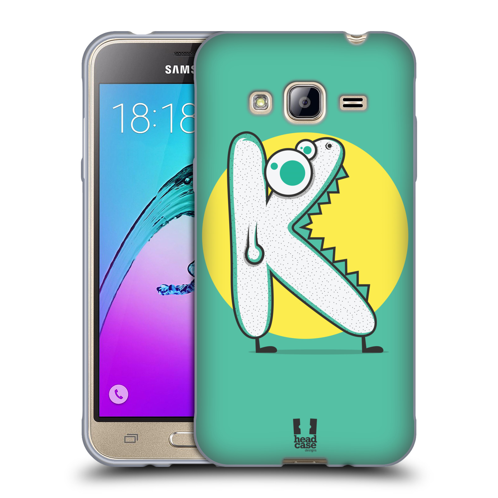 COQUE DE TÉLÉPHONE HEAD CASE DESIGNS ALPHABET MONSTER SOFT GEL POUR TÉLÉPHONES soldes SAMSUNG 3