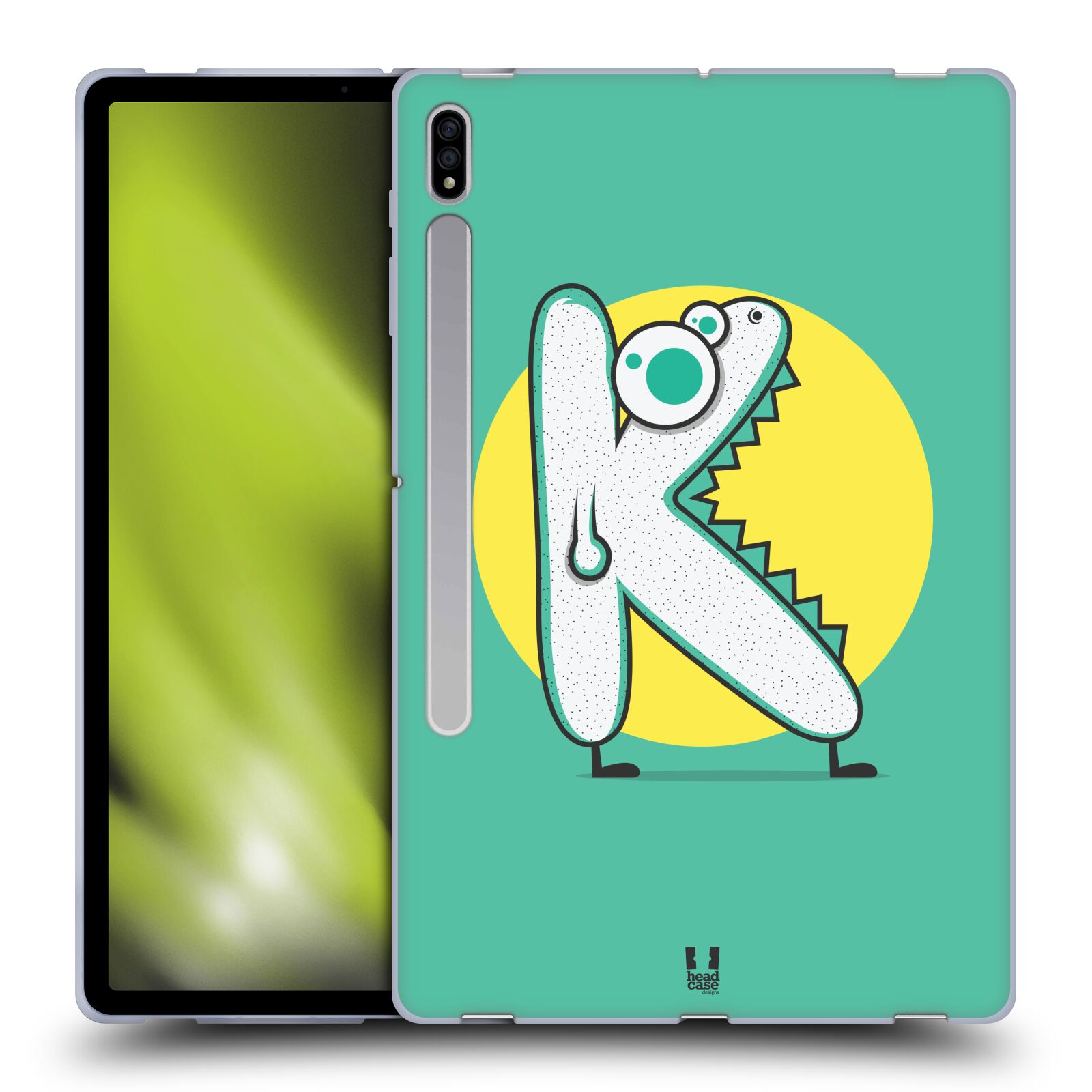 HEAD CASE DESIGNS ALPHABET MONSTER SOFT GEL CASE FOR SAMSUNG TABLETS 1 - Picture 10 of 32