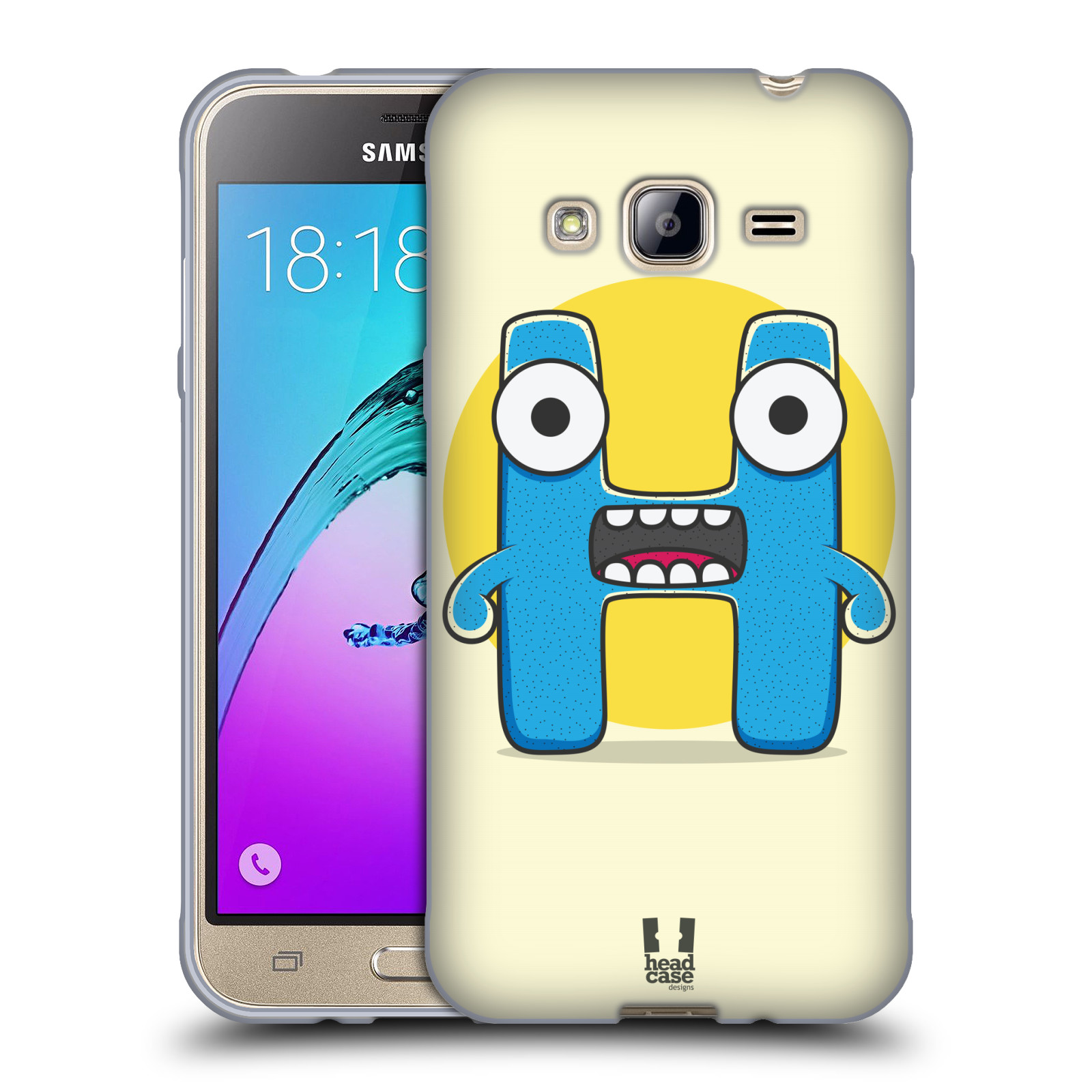 COQUE DE TÉLÉPHONE HEAD CASE DESIGNS ALPHABET MONSTER SOFT GEL POUR TÉLÉPHONES soldes SAMSUNG 3