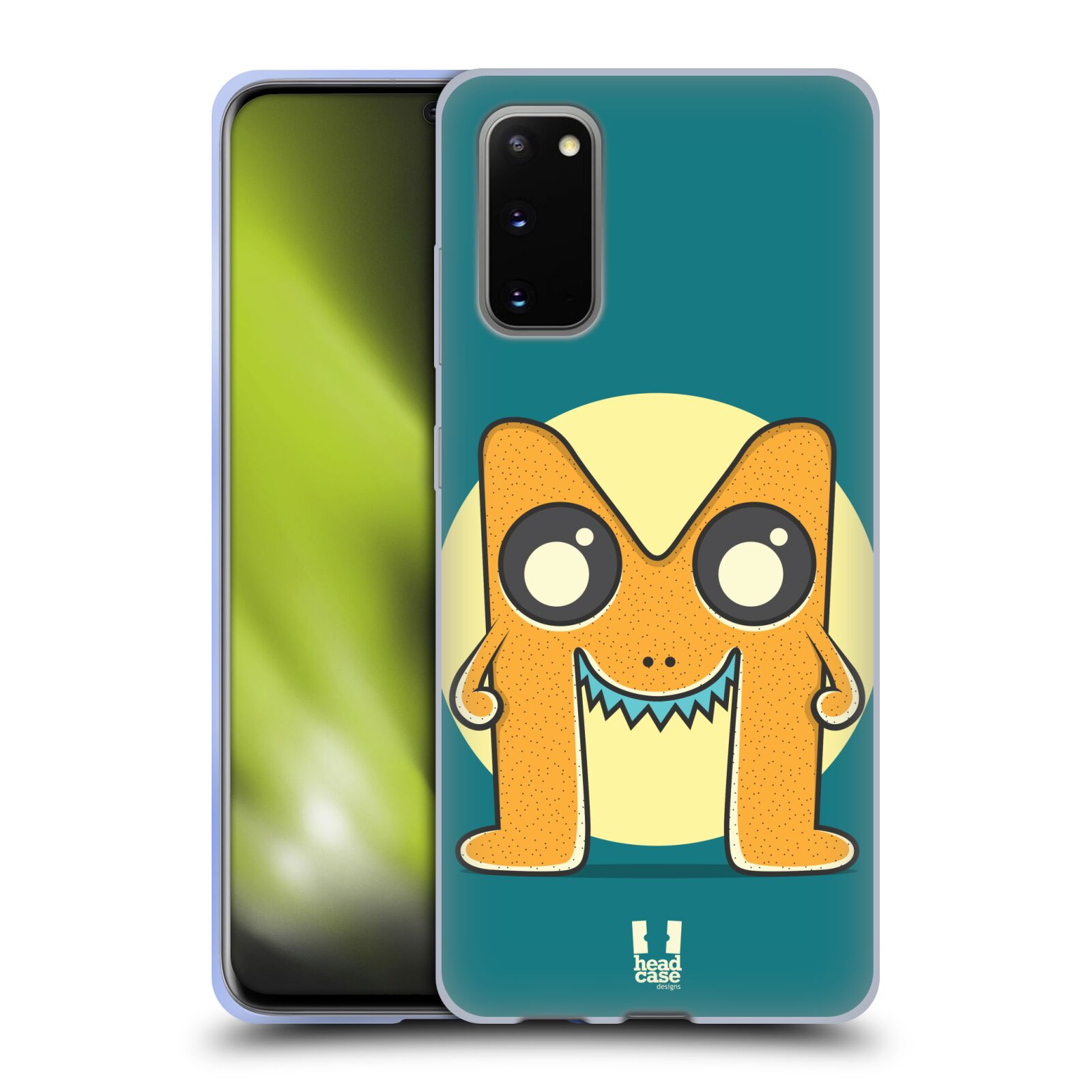 COQUE HEAD CASE achats DESIGNS ALPHABET MONSTER SOFT GEL POUR TÉLÉPHONES PORTABLES SAMSUNG 1