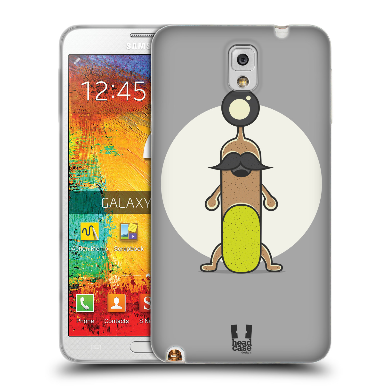 COQUE HEAD tendance CASE DESIGNS ALPHABET MONSTER SOFT GEL POUR TÉLÉPHONES PORTABLES SAMSUNG 2