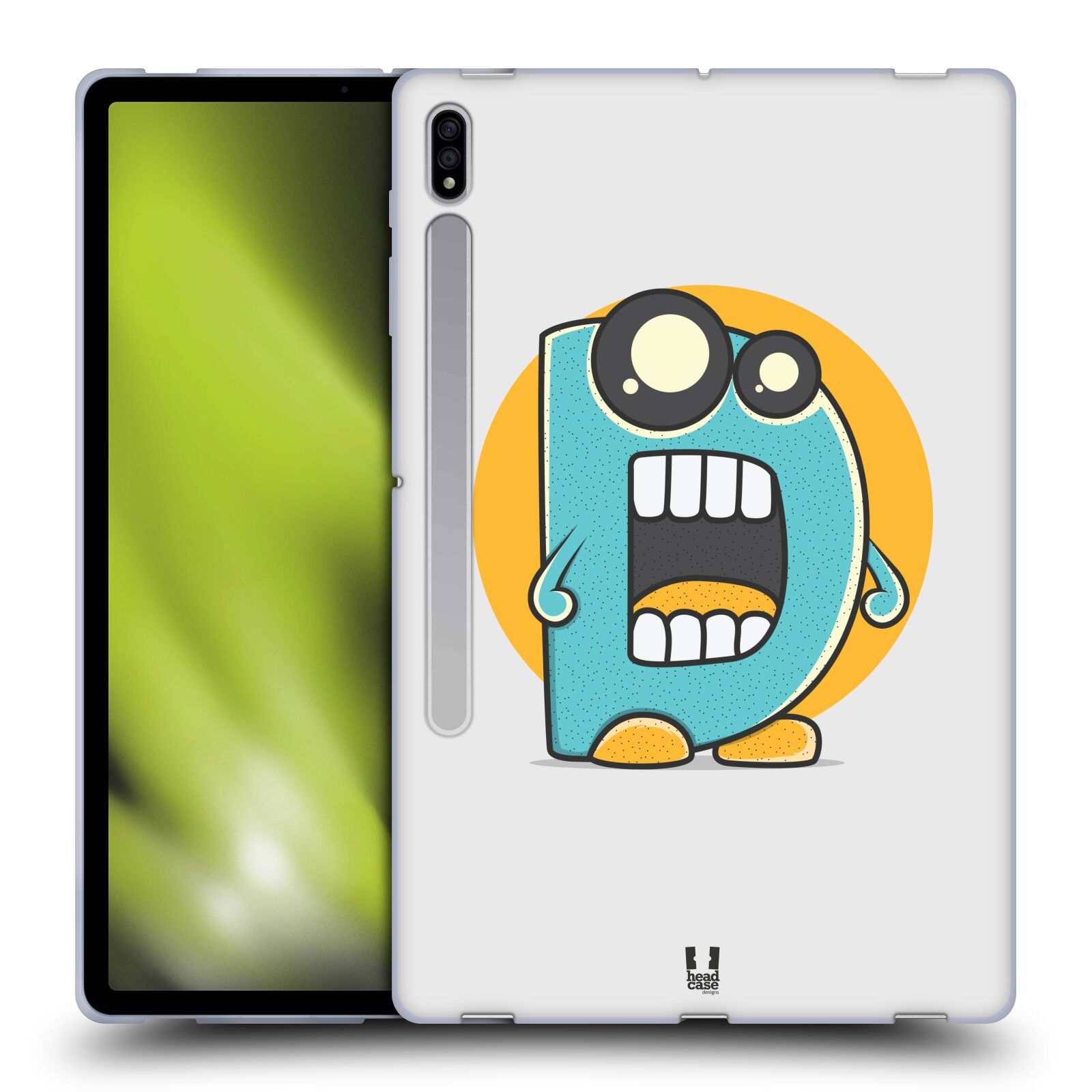 HEAD CASE DESIGNS ALPHABET MONSTER SOFT GEL CASE FOR SAMSUNG TABLETS 1 - Picture 11 of 32