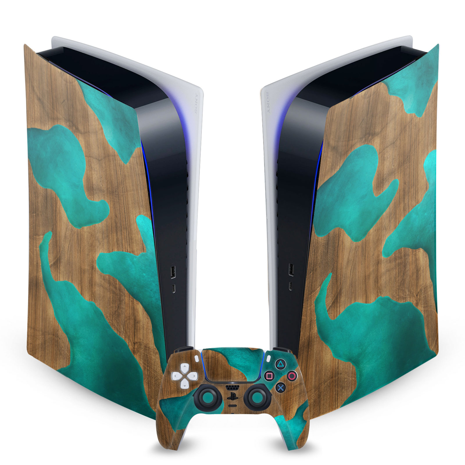 OFFICIAL ALYN SPILLER ART MIX VINYL SKIN FOR SONY PS5 DIGITAL EDITION BUNDLE