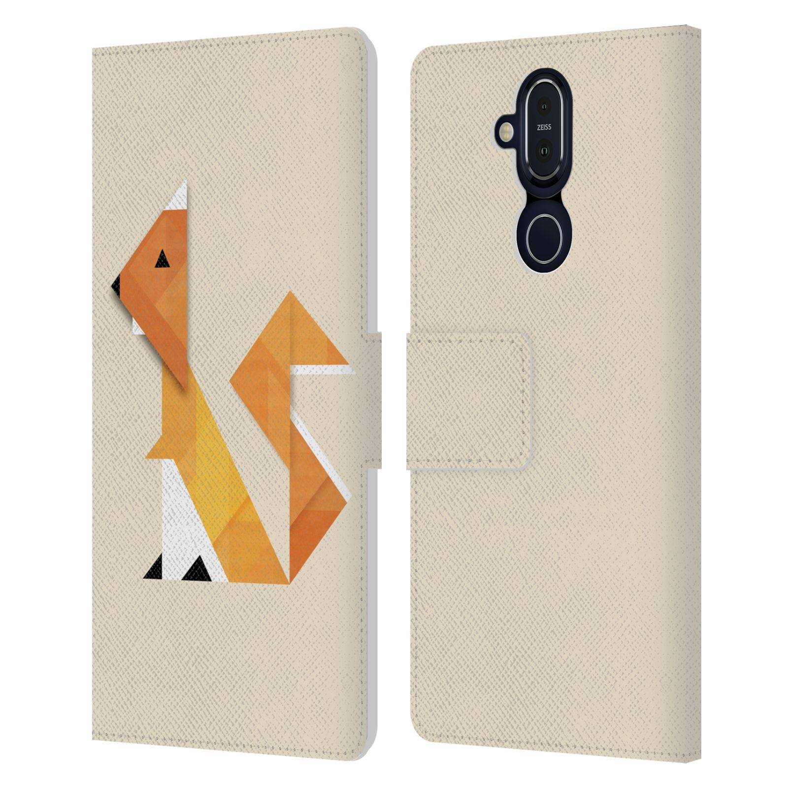 OFFICIAL ALYN SPILLER ABSTRACT TRIANIMALS LEATHER BOOK CASE FOR NOKIA PHONES - Picture 9 of 9