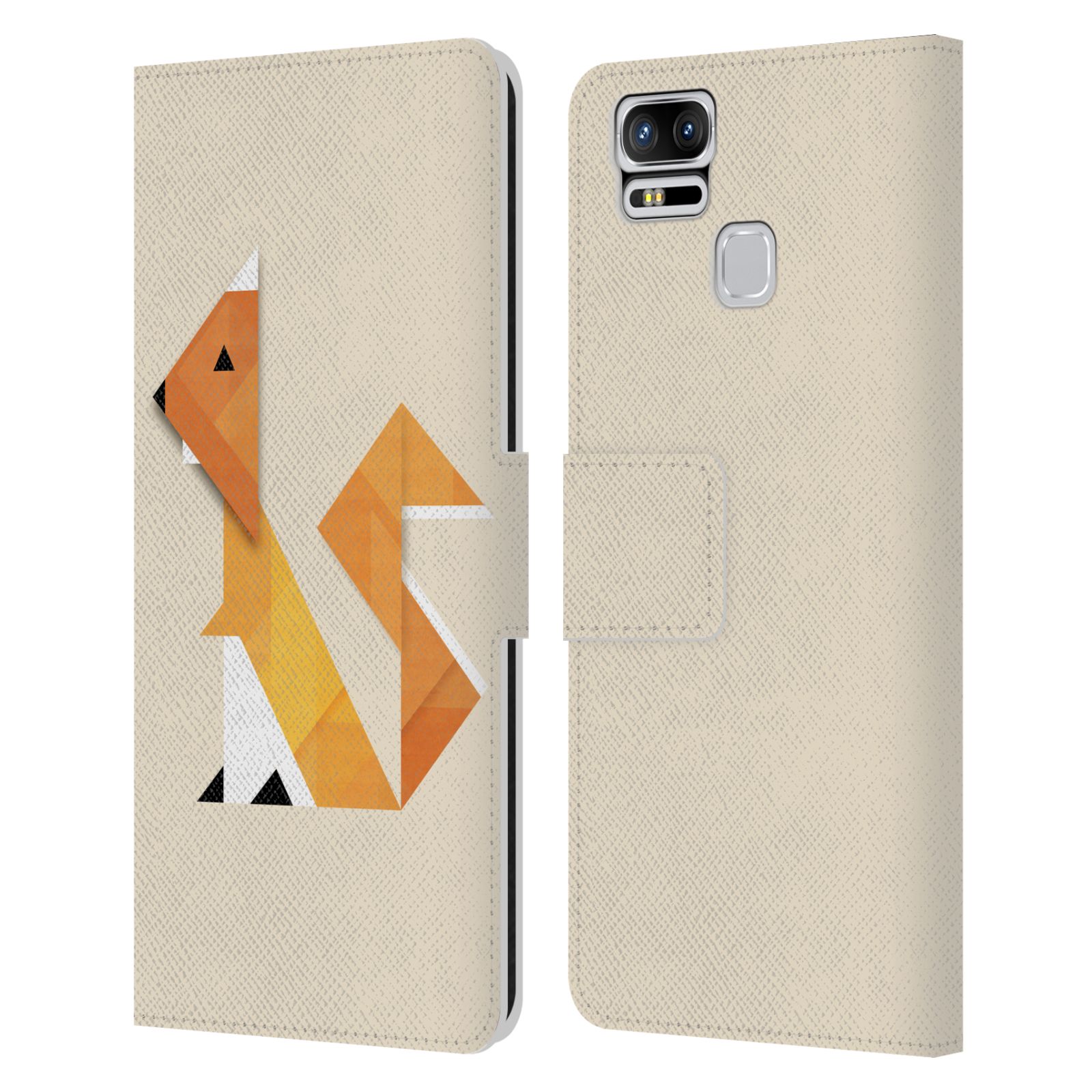 ALYN SPILLER ABSTRACT TRIANIMALS LEATHER BOOK WALLET CASE FOR ASUS ZENFONE PHONE - Picture 6 of 6